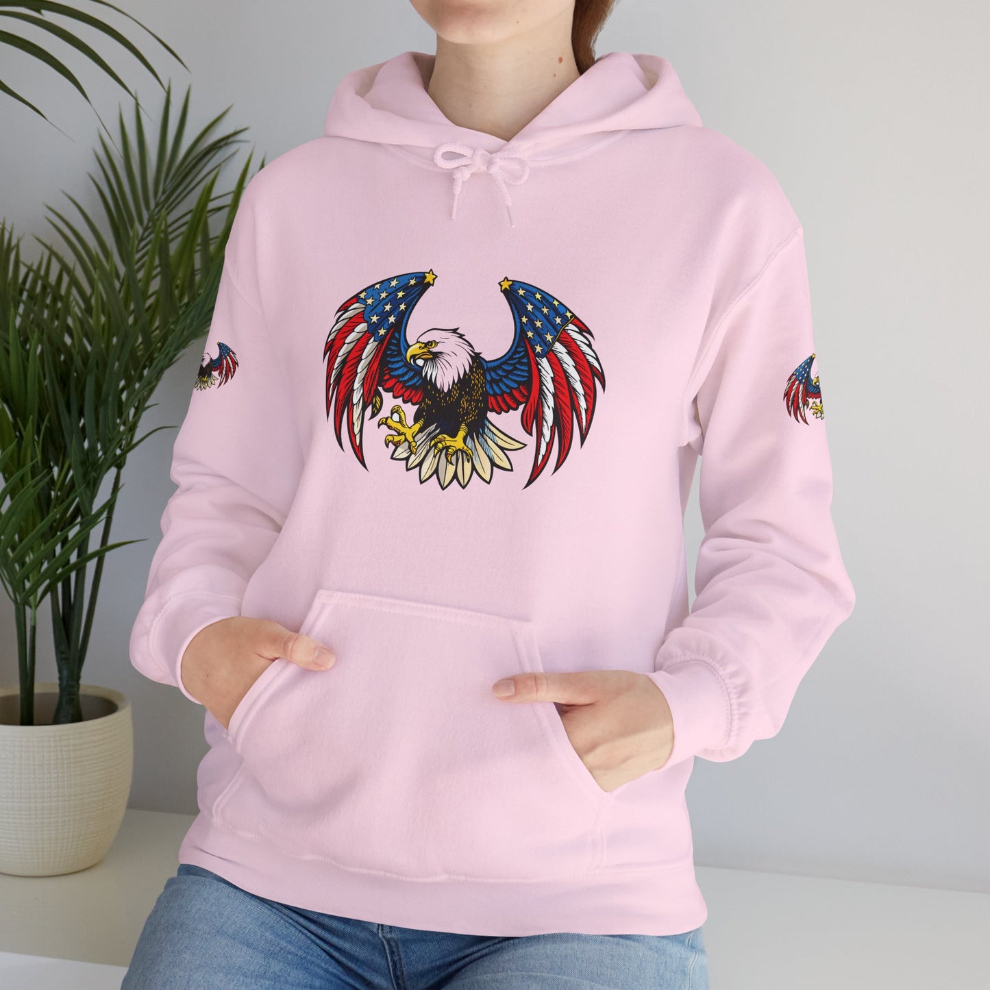 Princess Grace American Eagle Emblem Patriotic Unisex Hoodie