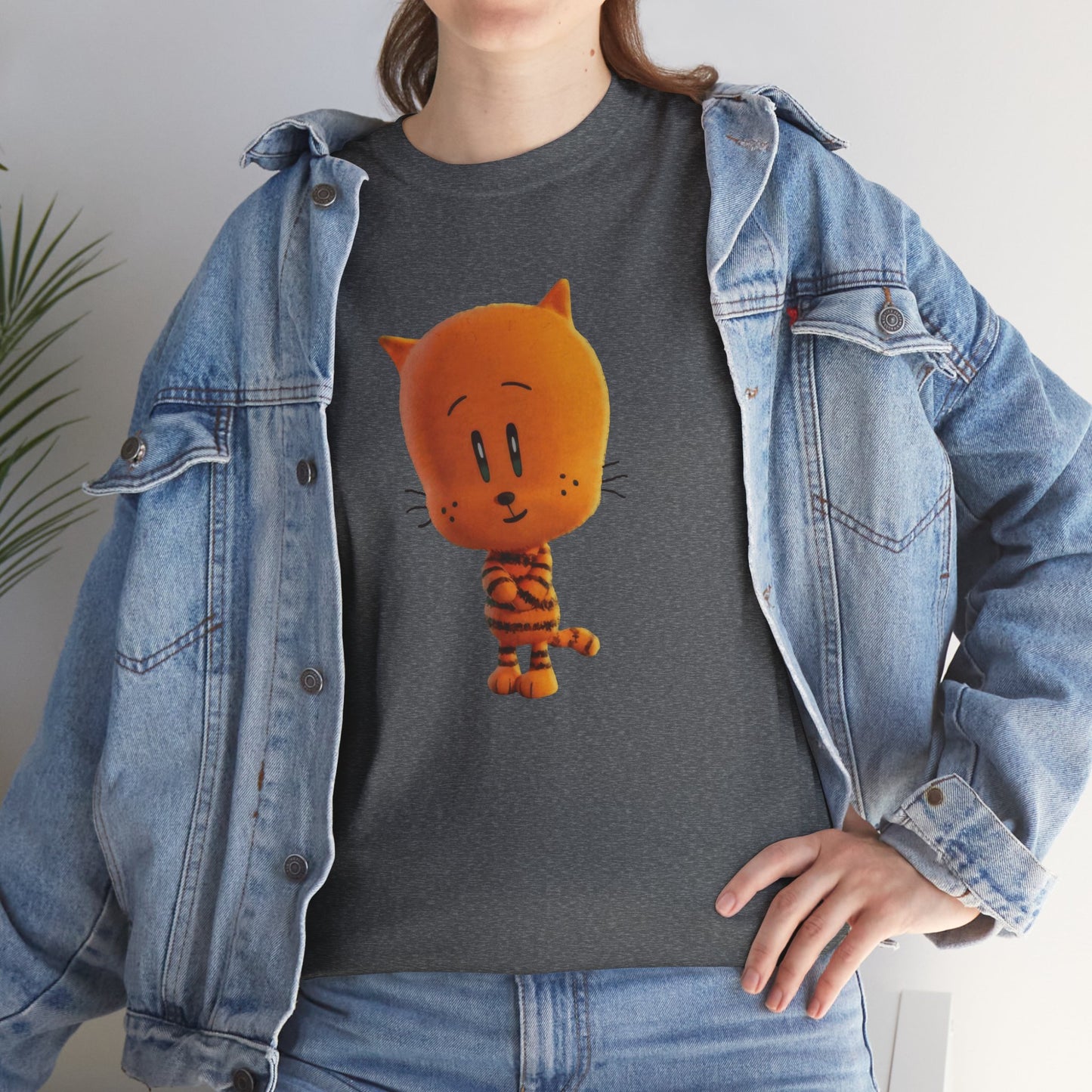Princess Grace Funny Cartoon Cat Unisex Heavy Cotton Tee