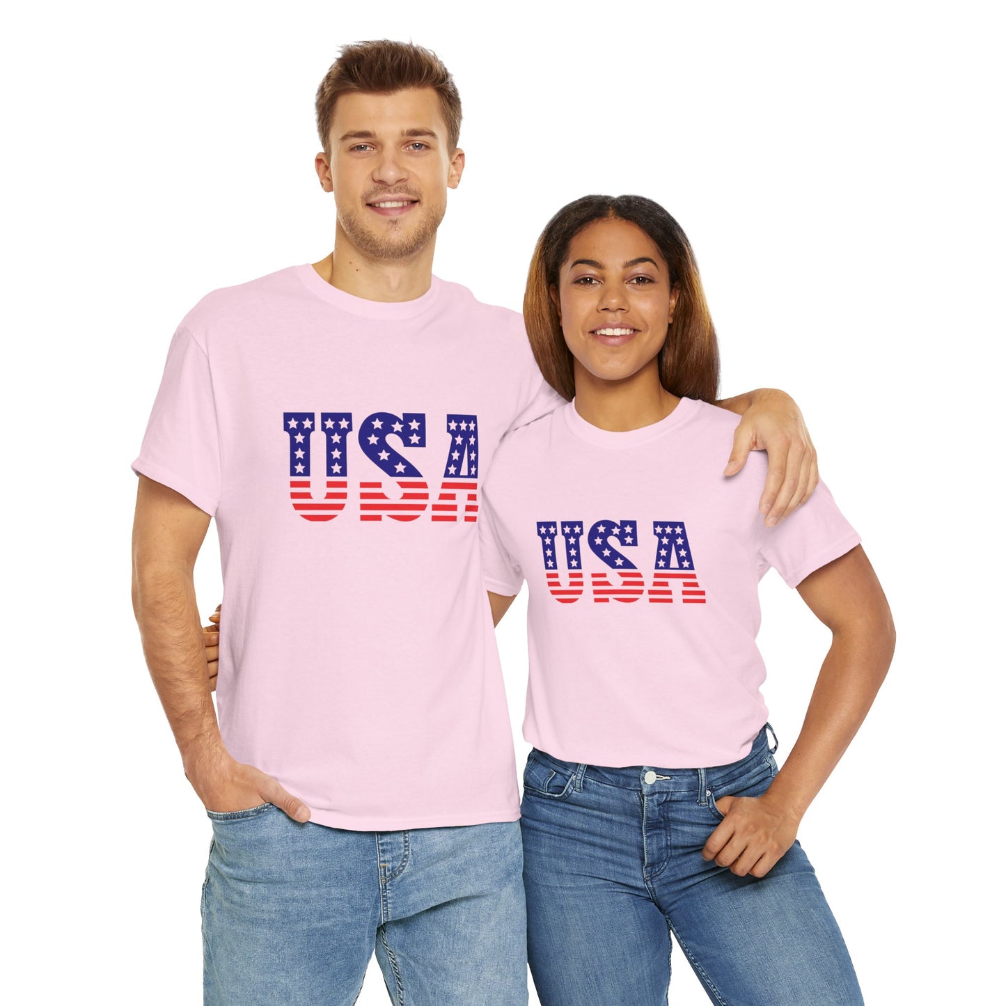 Princess Grace Patriotic USA Unisex Heavy Cotton Tee Comfortable Independence Day Apparel