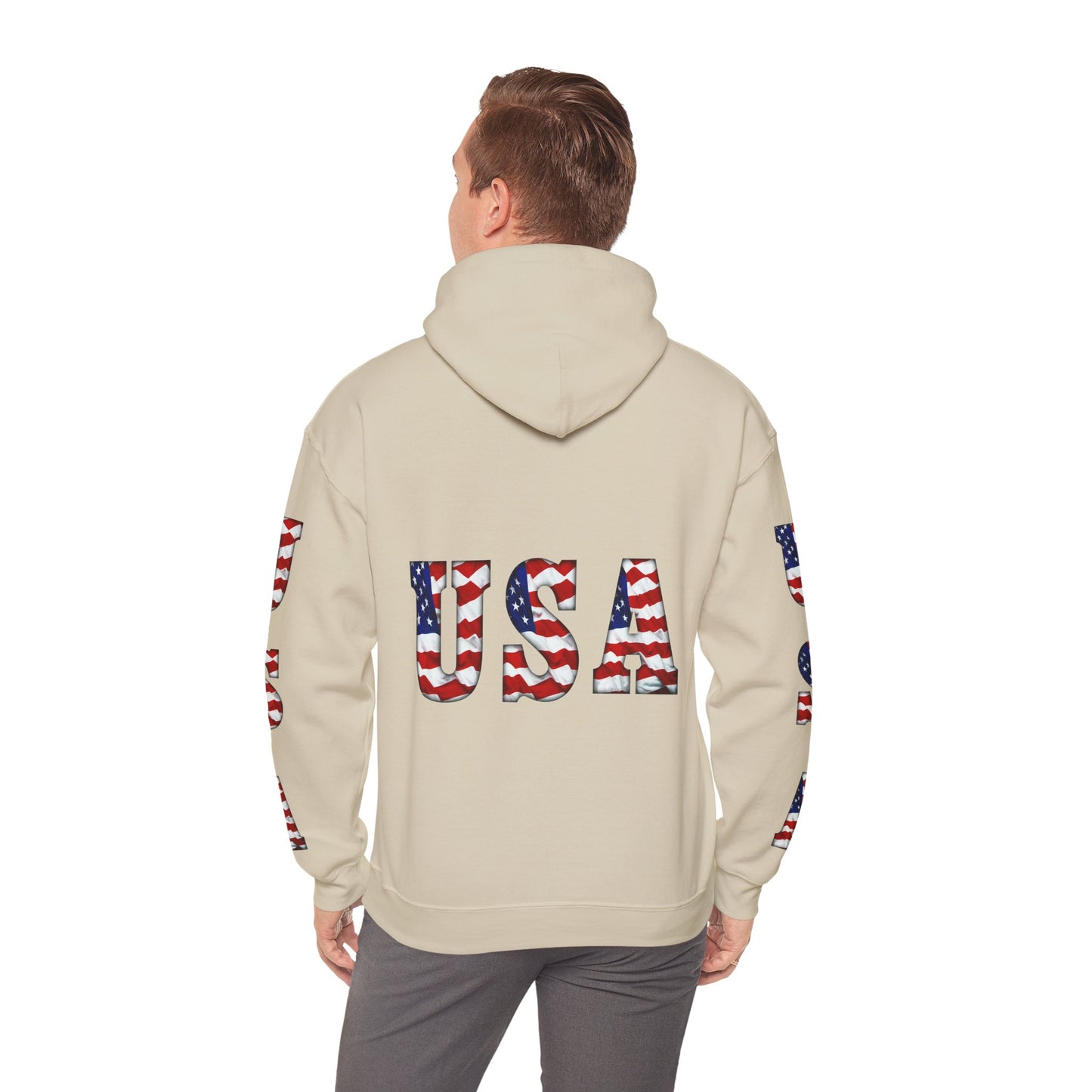 Princess Grace Patriotic USA Unisex Hooded Sweatshirt Heavy Blend for Comfort