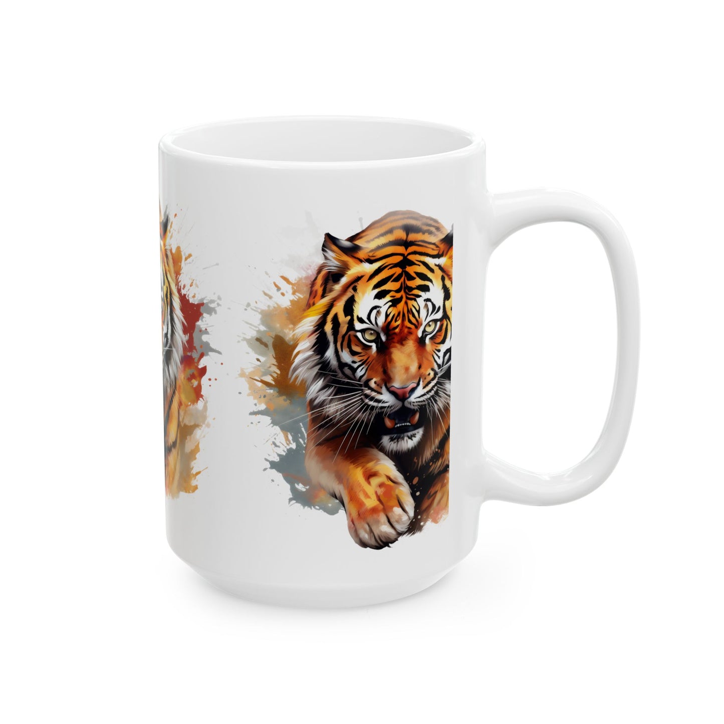 Princess Grace Fierce Tiger Ceramic Mug 11oz & 15oz Coffee Cup for Animal Lovers