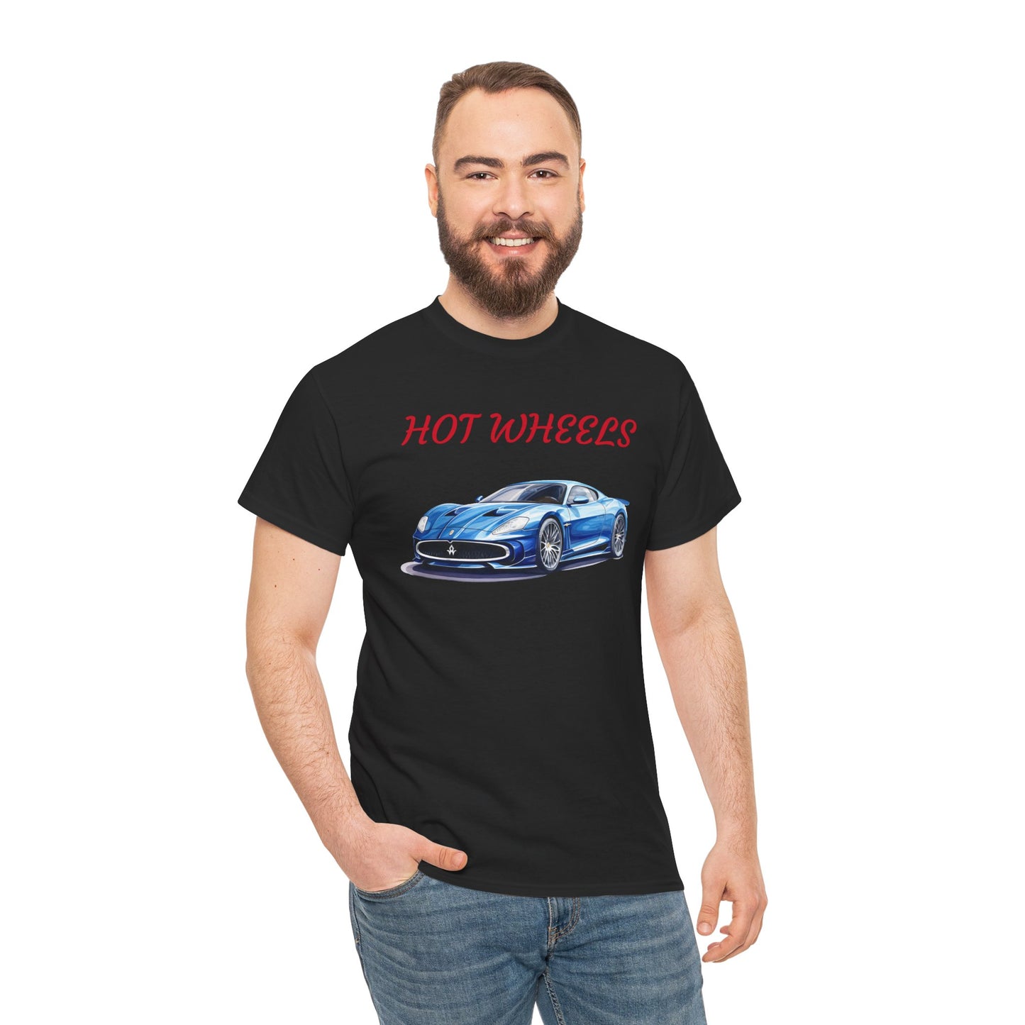 Princess Grace Hot Wheels Unisex Heavy Cotton Tee Classic Car Graphic T-Shirt for Auto Enthusiasts