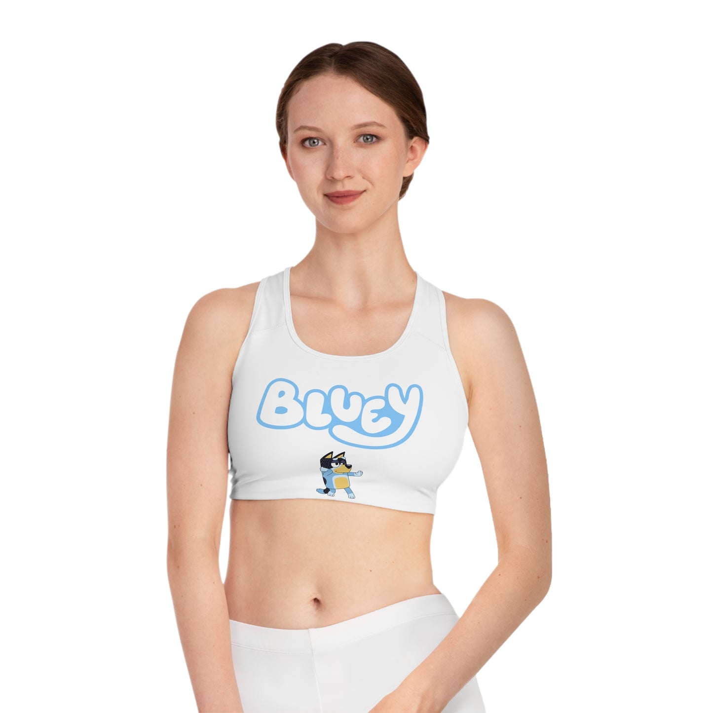Princess Grace Bluey Sports Bra Fun Comfortable Activewear for Fans