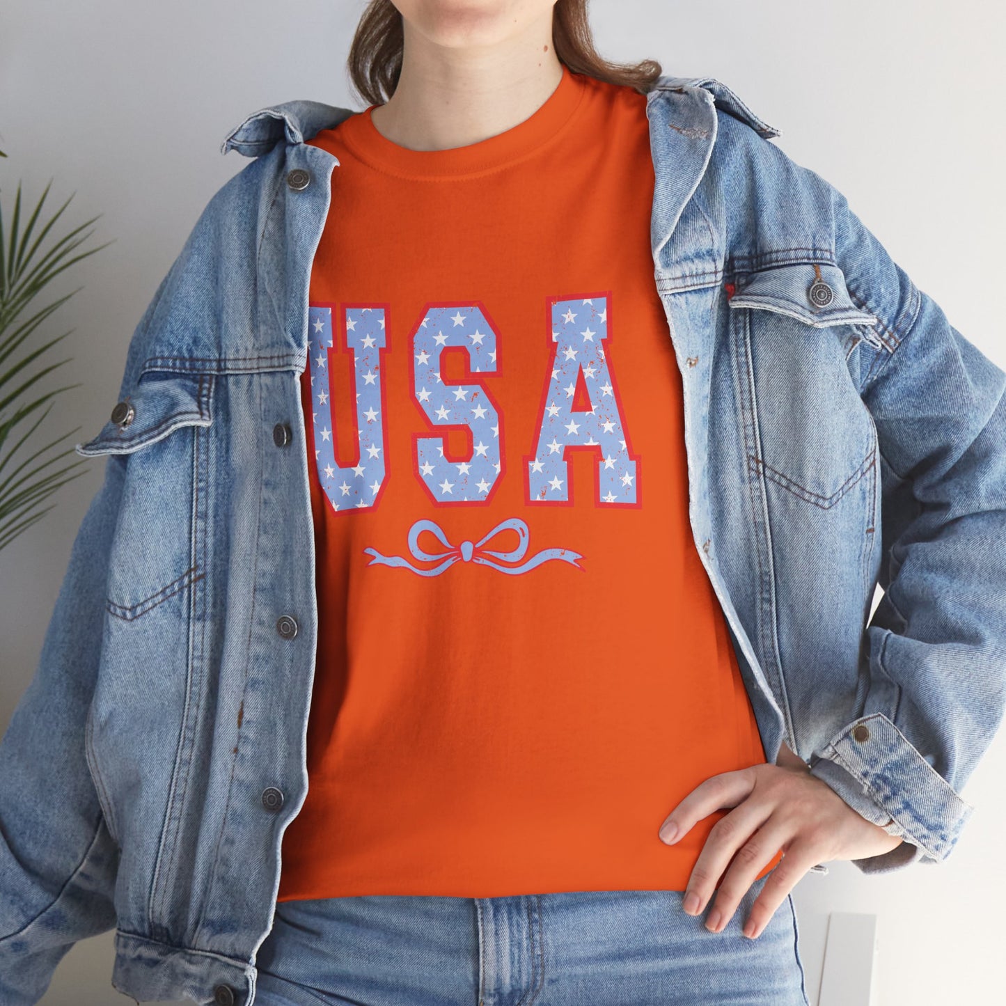 Princess Grace USA Patriotic Unisex Heavy Cotton Tee Perfect for Independence Day Celebrations