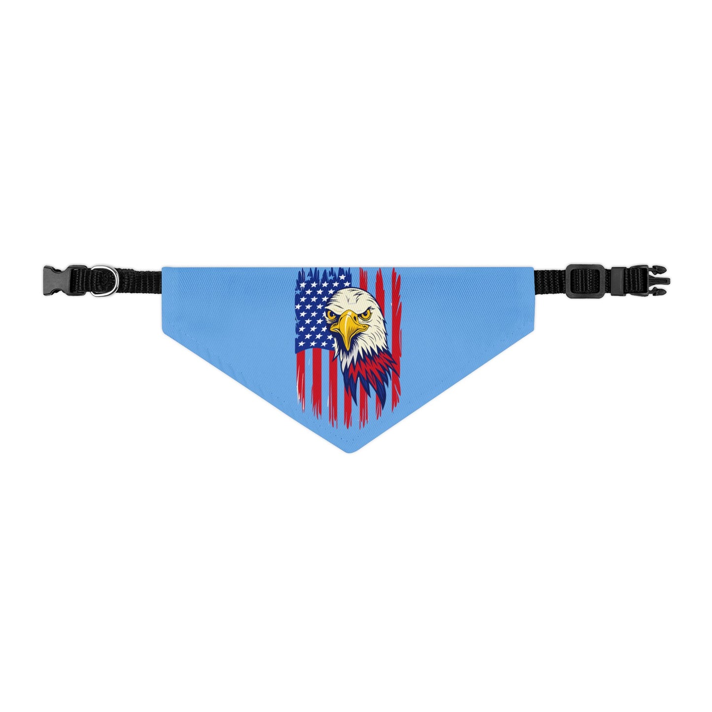 Princess Grace Patriotic Pet Bandana Collar USA Eagle Design for Dogs
