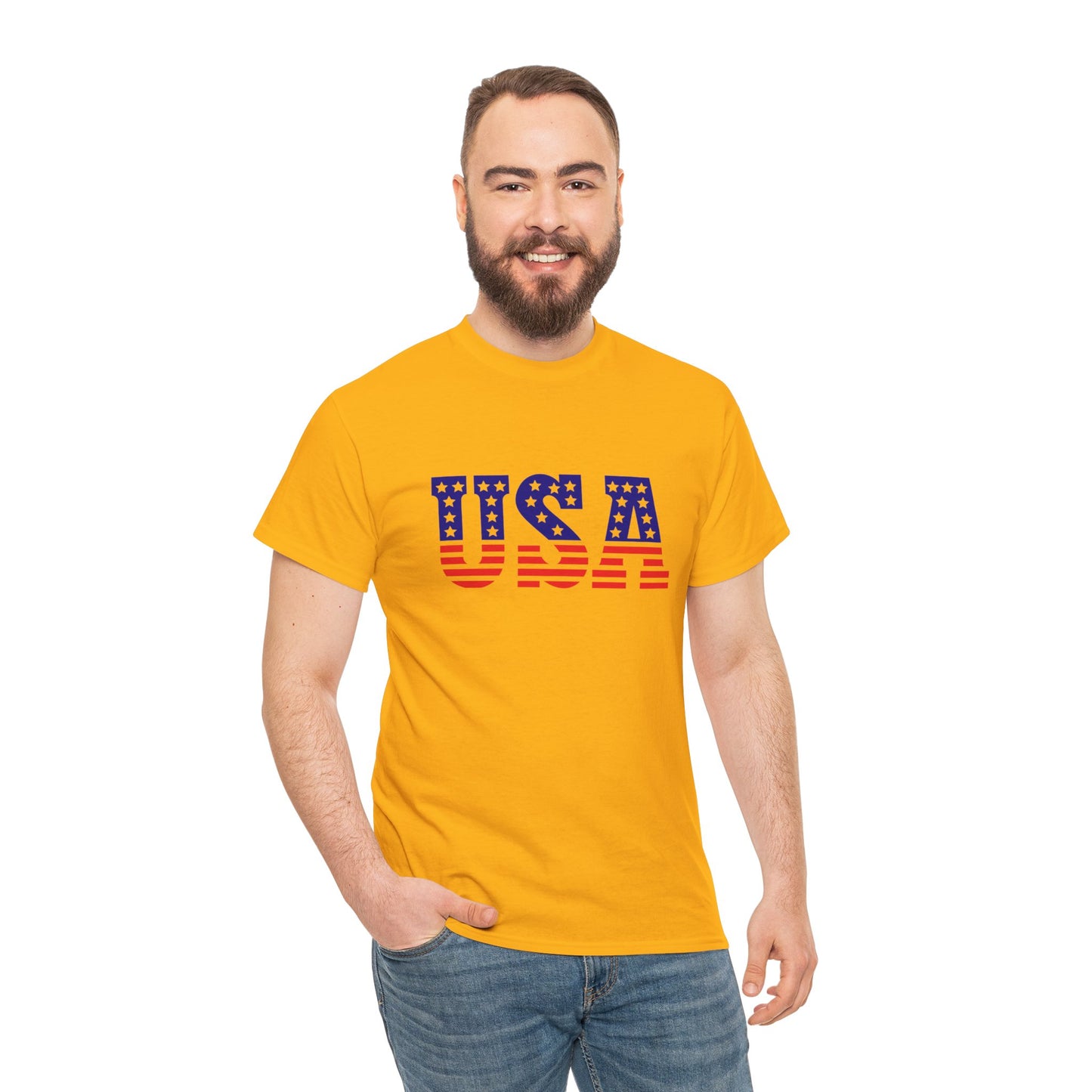 Princess Grace Patriotic USA Unisex Heavy Cotton Tee Comfortable Independence Day Apparel