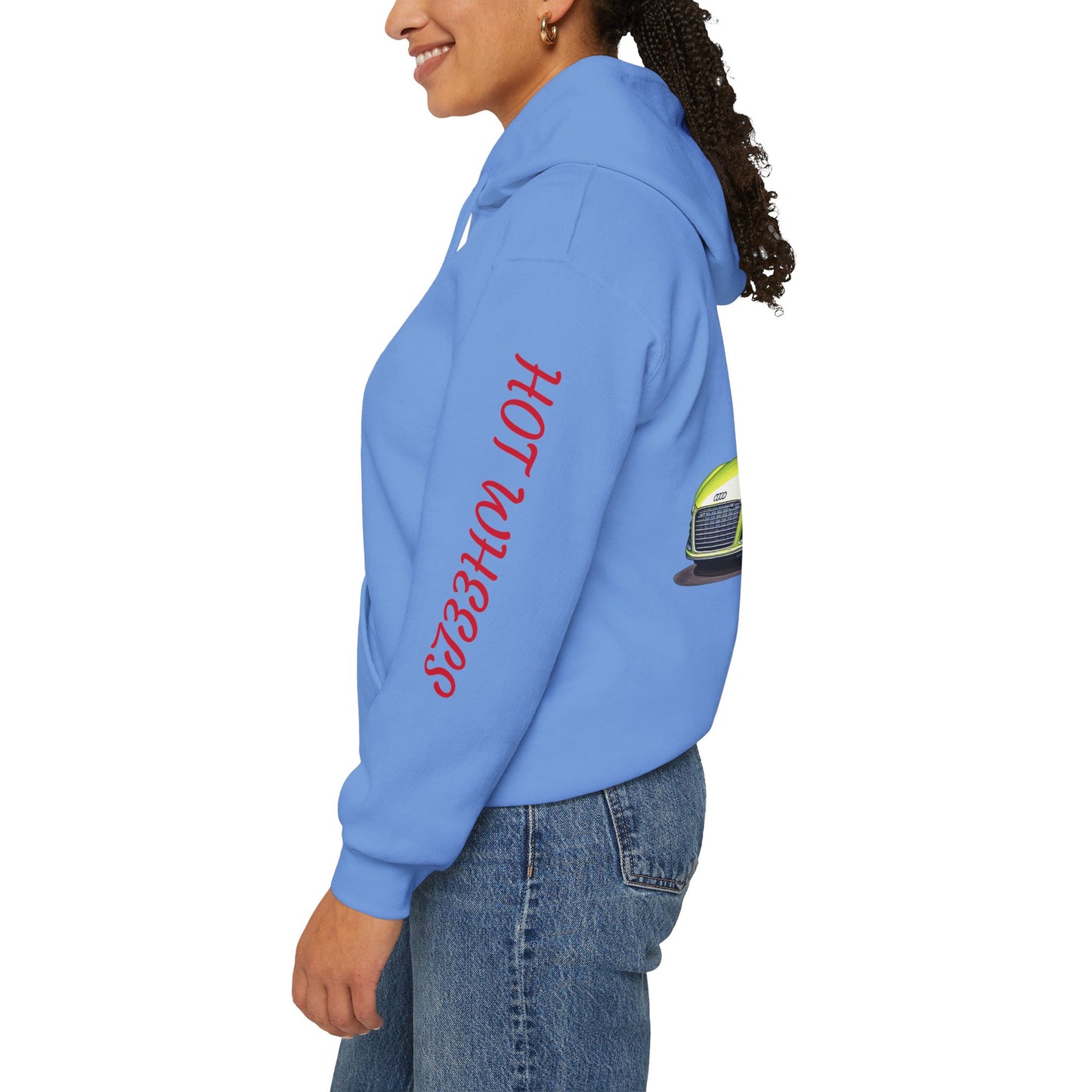 Princess Grace Hot Wheels Unisex Hooded Sweatshirt Cool Car Design for Auto Enthusiasts