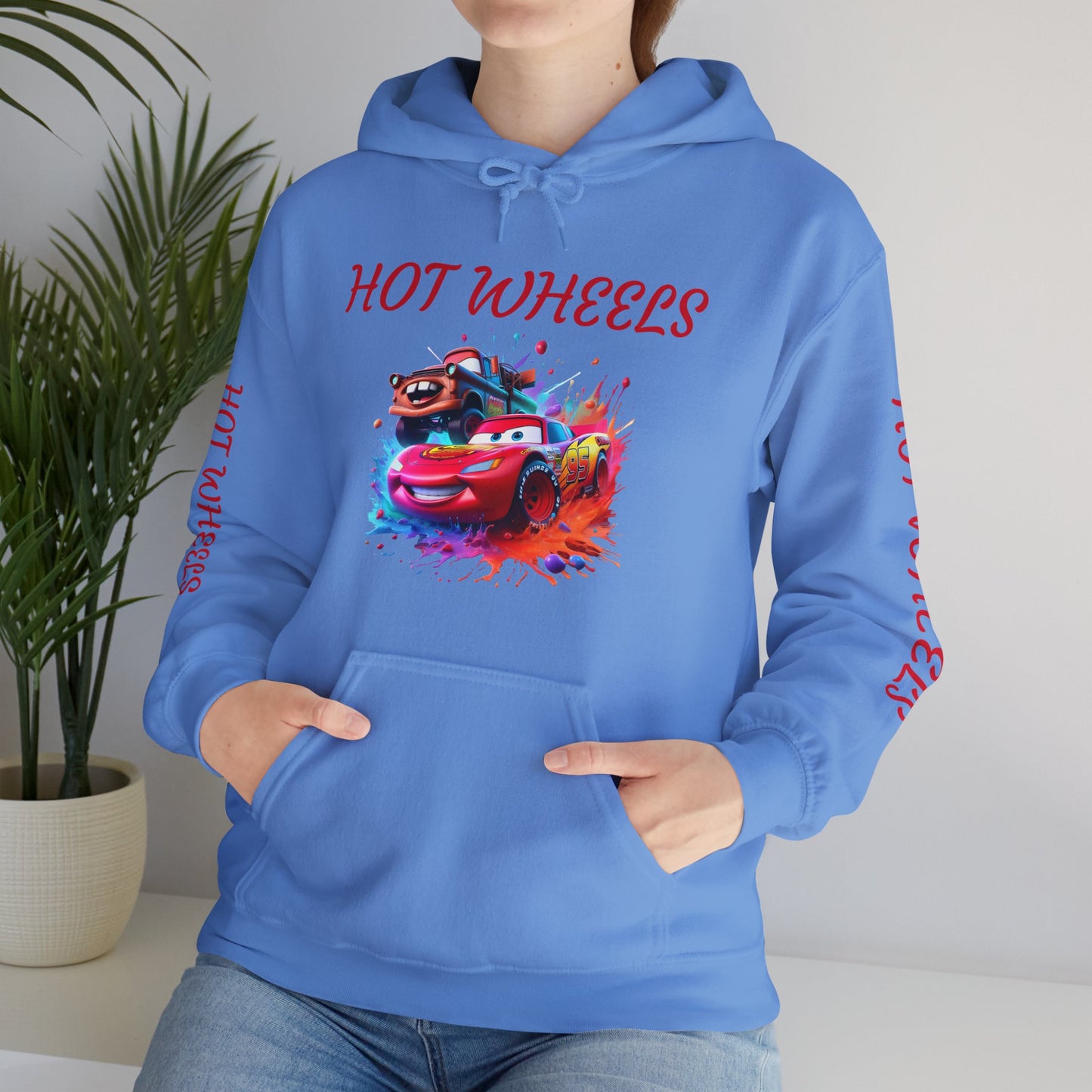 Princess Grace Hot Wheels Unisex Hoodie Retro Racing Design for Kids and Car Enthusiasts