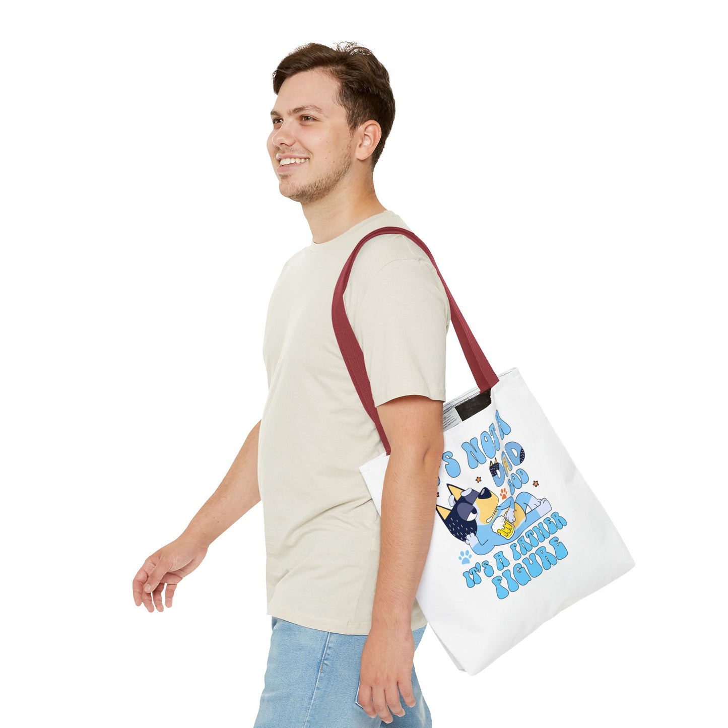 Funny Dad Tote Bag - "It's Not a Dad Bod, It's a Father Figure"