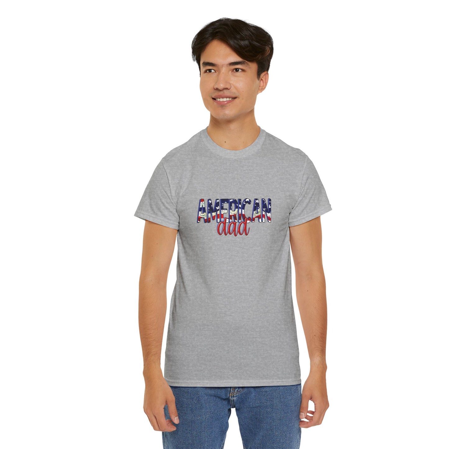 Princess Grace Patriotic American Dad Tee Unisex Heavy Cotton T-Shirt