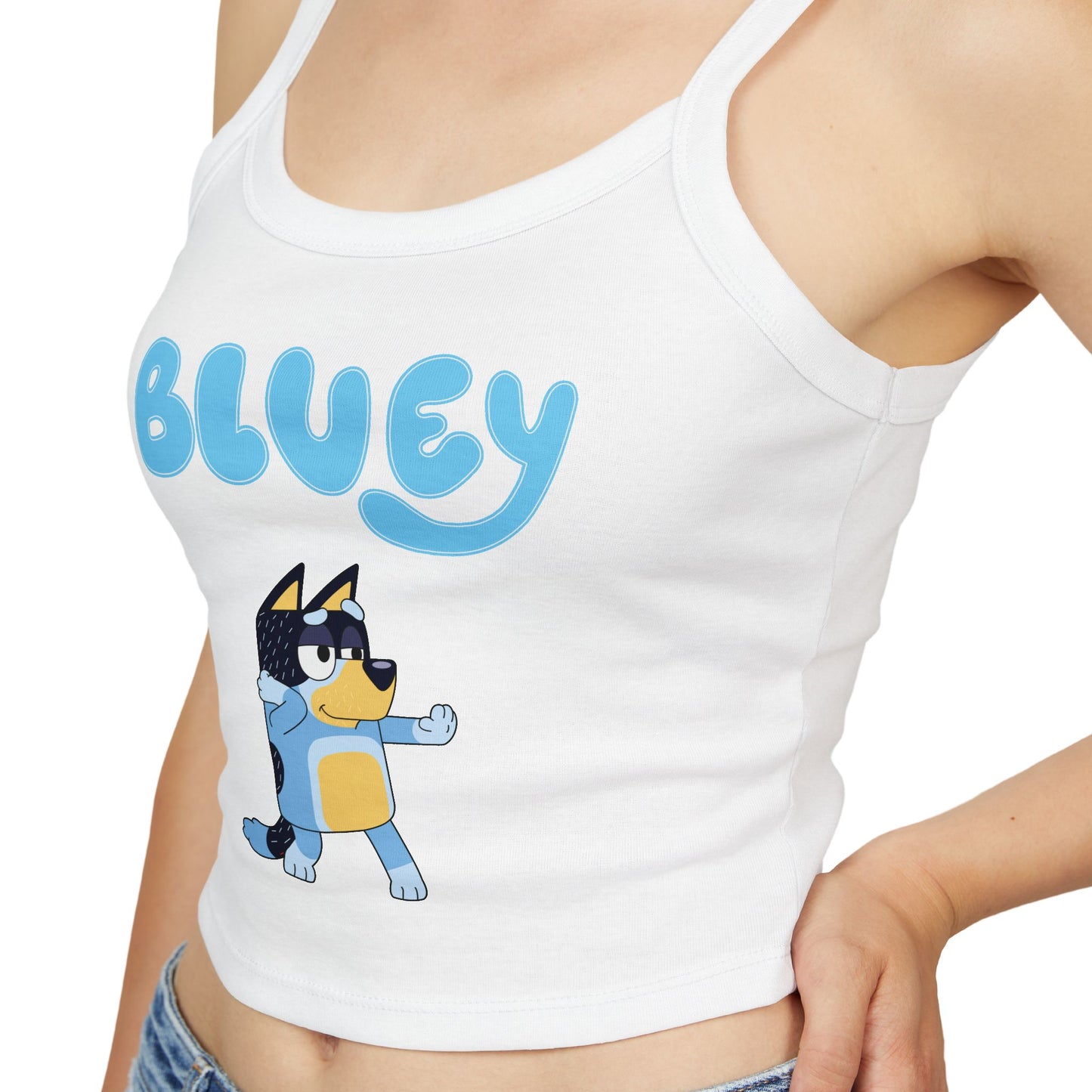 Princess Grace Bluey Graphic Women's Spaghetti Strap Tank Top Fun & Comfortable Summer Wear