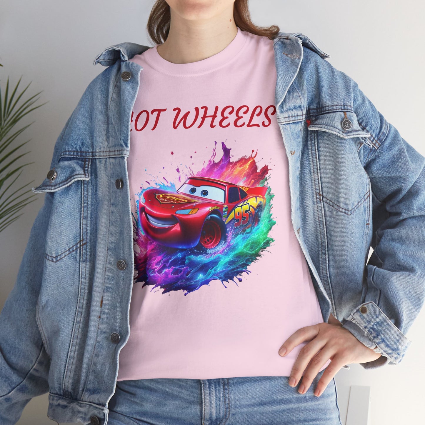 Princess Grace Hot Wheels Unisex Heavy Cotton Tee Vibrant Racing Graphic T-Shirt
