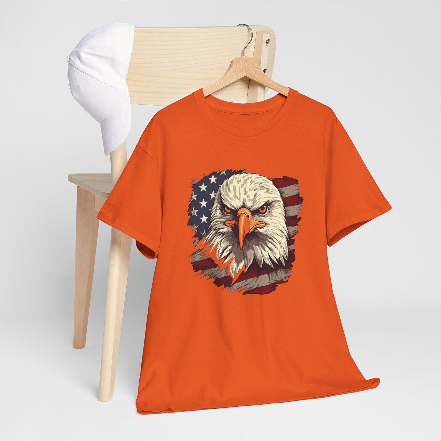 Princess Grace Patriotic Eagle Graphic Tee Unisex Heavy Cotton T-Shirt