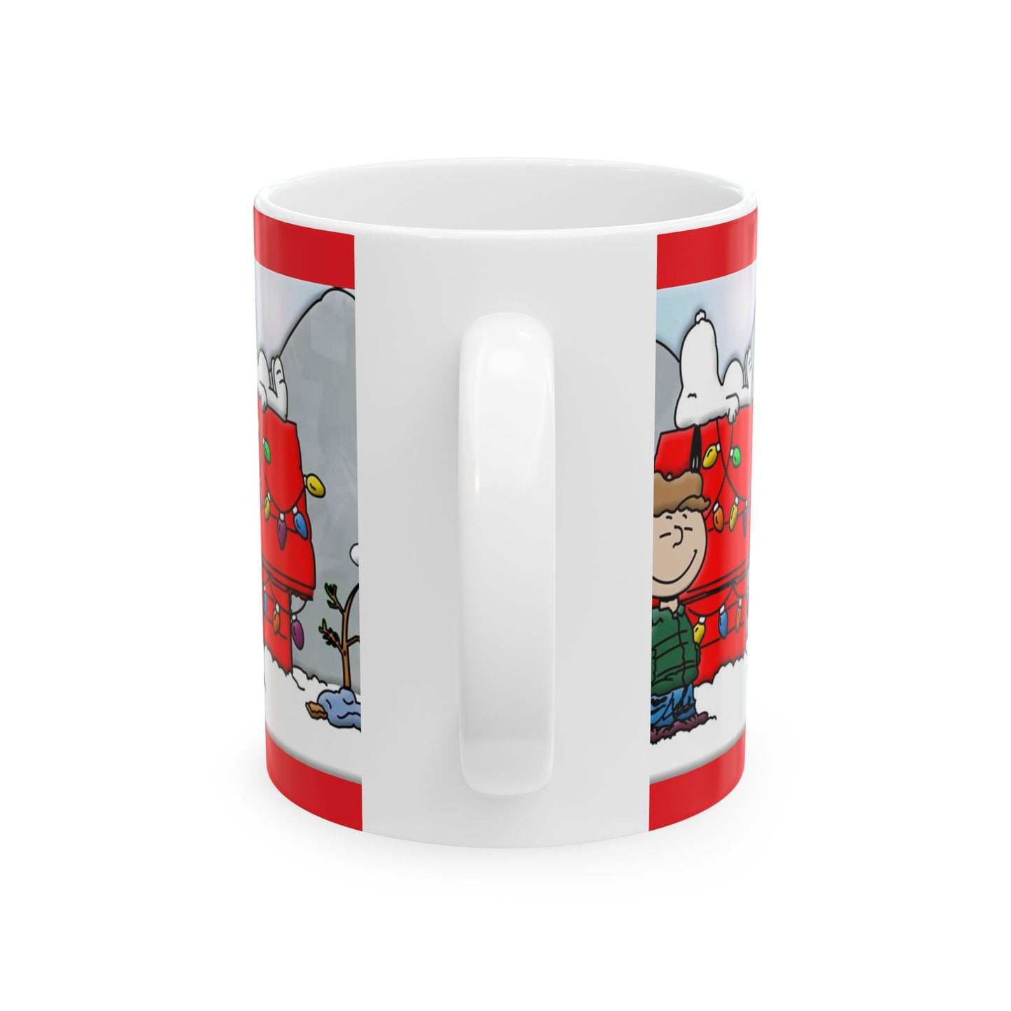 Princess Grace Christmas Cheer Ceramic Mug 11oz & 15oz Size Holiday Gift with Snoopy and Friends