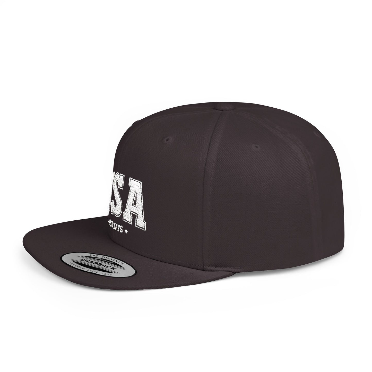 Princess Grace USA Flat Bill Snapback Cap - Est. 1776 | Casual Style for All Occasions