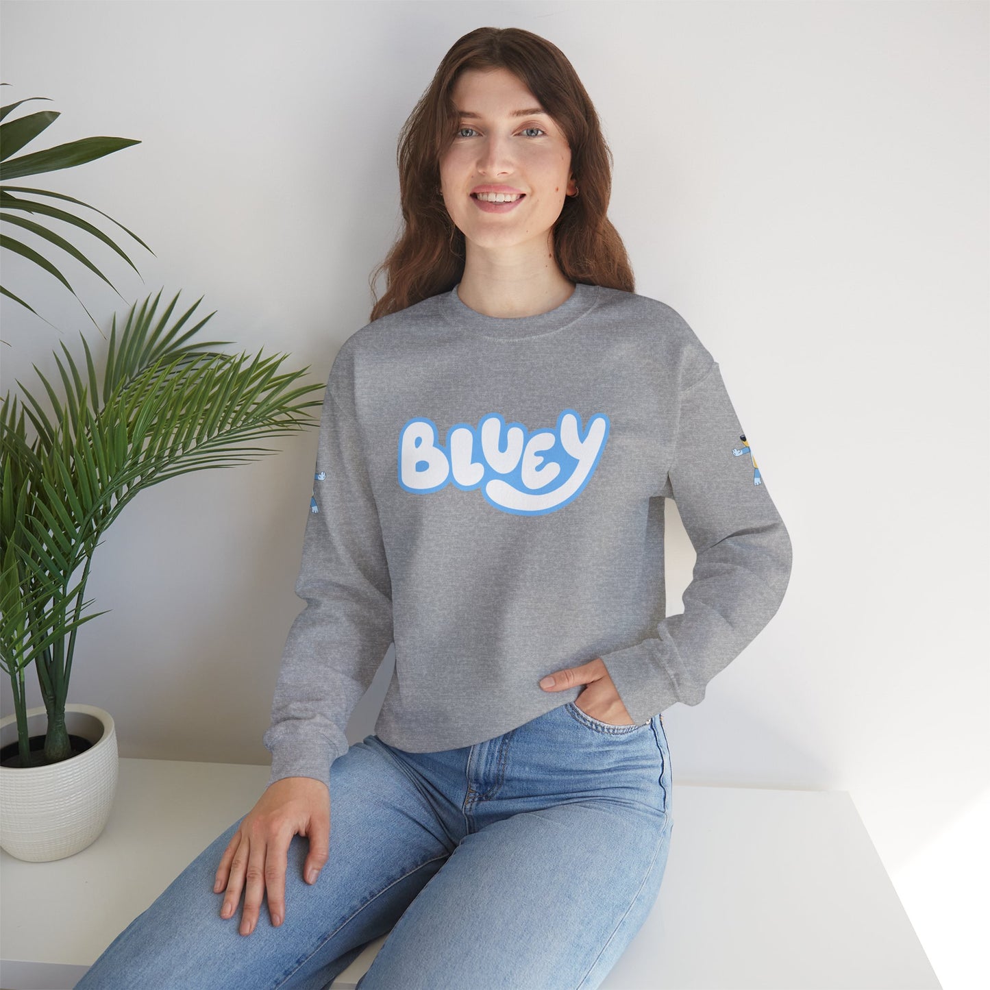 Princess Grace Bluey Crewneck Sweatshirt Cozy Unisex Pullover for Kids & Adults