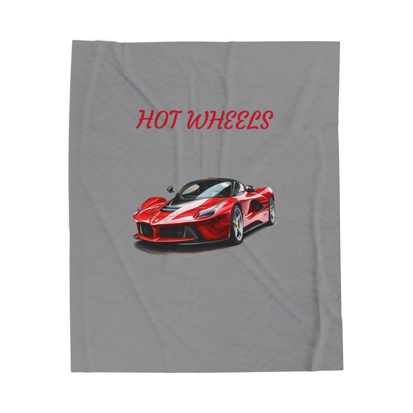 Princess Grace Hot Wheels Velveteen Plush Blanket for Car Enthusiasts