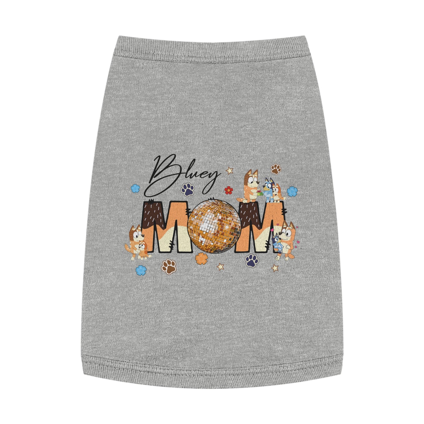 Princess Grace BLUEY Disco Dog Mom Tank Top Fun Pet Apparel for Dog Lovers
