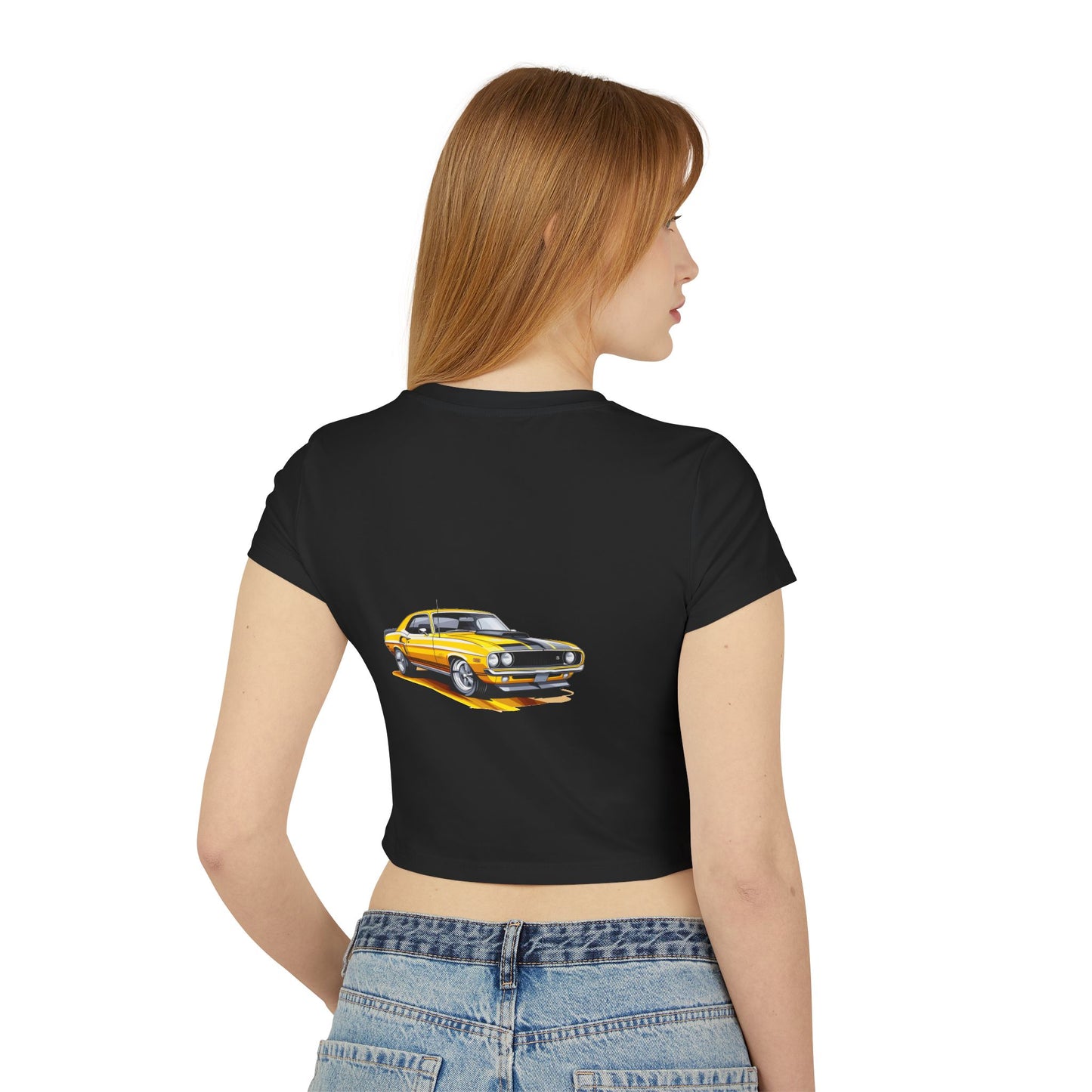Princess Grace Hot Wheels Women's Baby Tee Retro Car Graphic T-Shirt