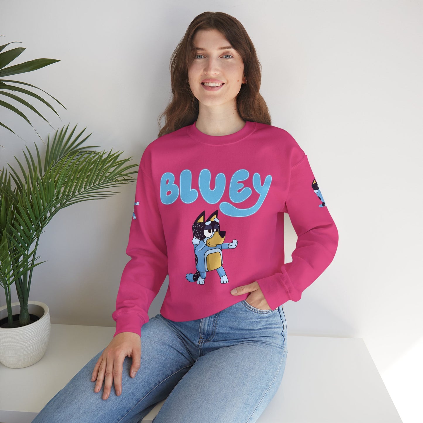 Princess Grace Bluey Character Unisex Crewneck Sweatshirt Cozy and Fun