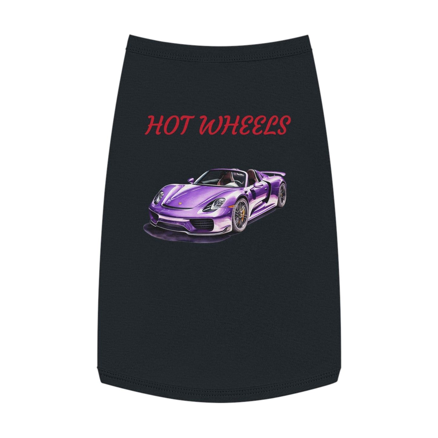 Princess Grace Hot Wheels Pet Tank Top for Car Lovers Stylish & Fun Dog Apparel