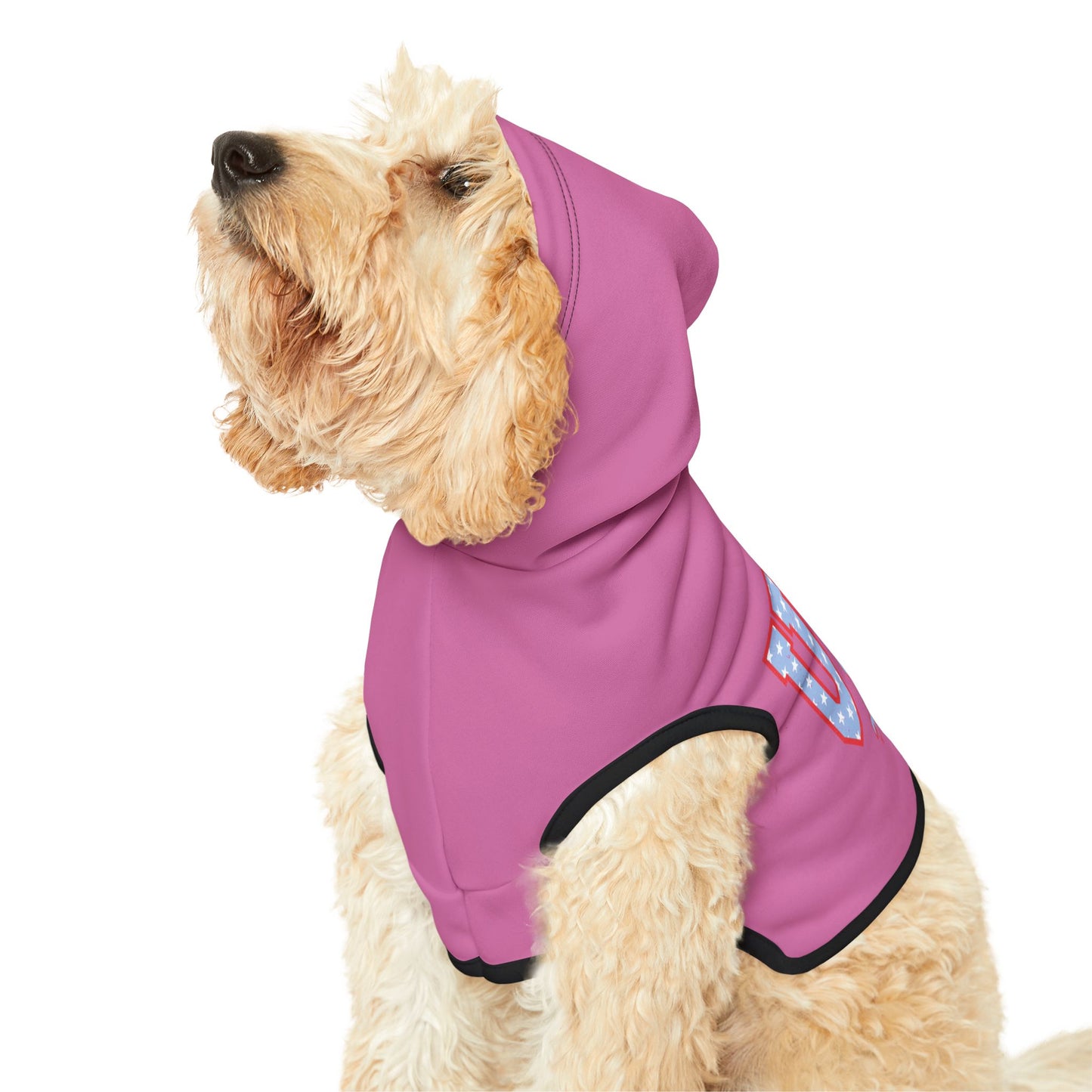 Princess Grace USA Flag Pet Hoodie Cute and Cozy Apparel for Dogs