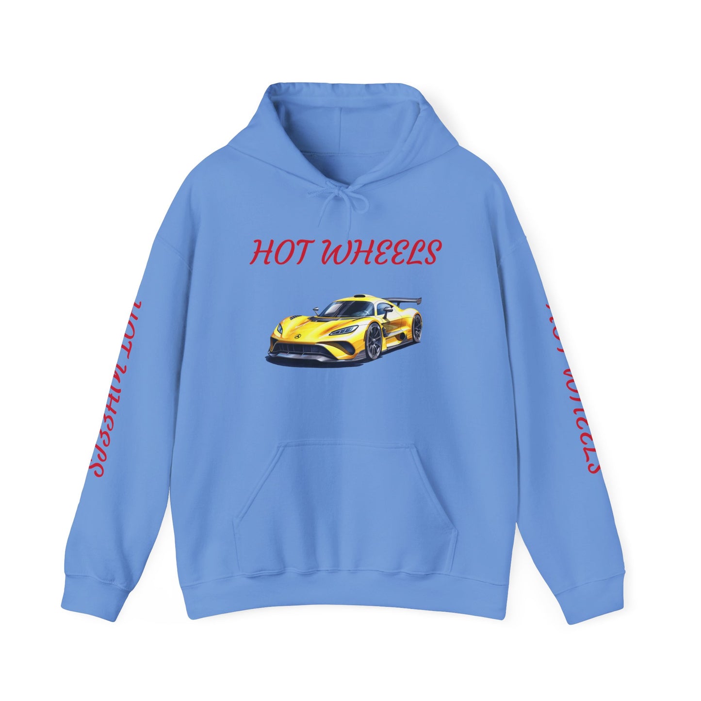 Princess Grace Hot Wheels Unisex Hooded Sweatshirt Stylish Car Graphic with Bold Text