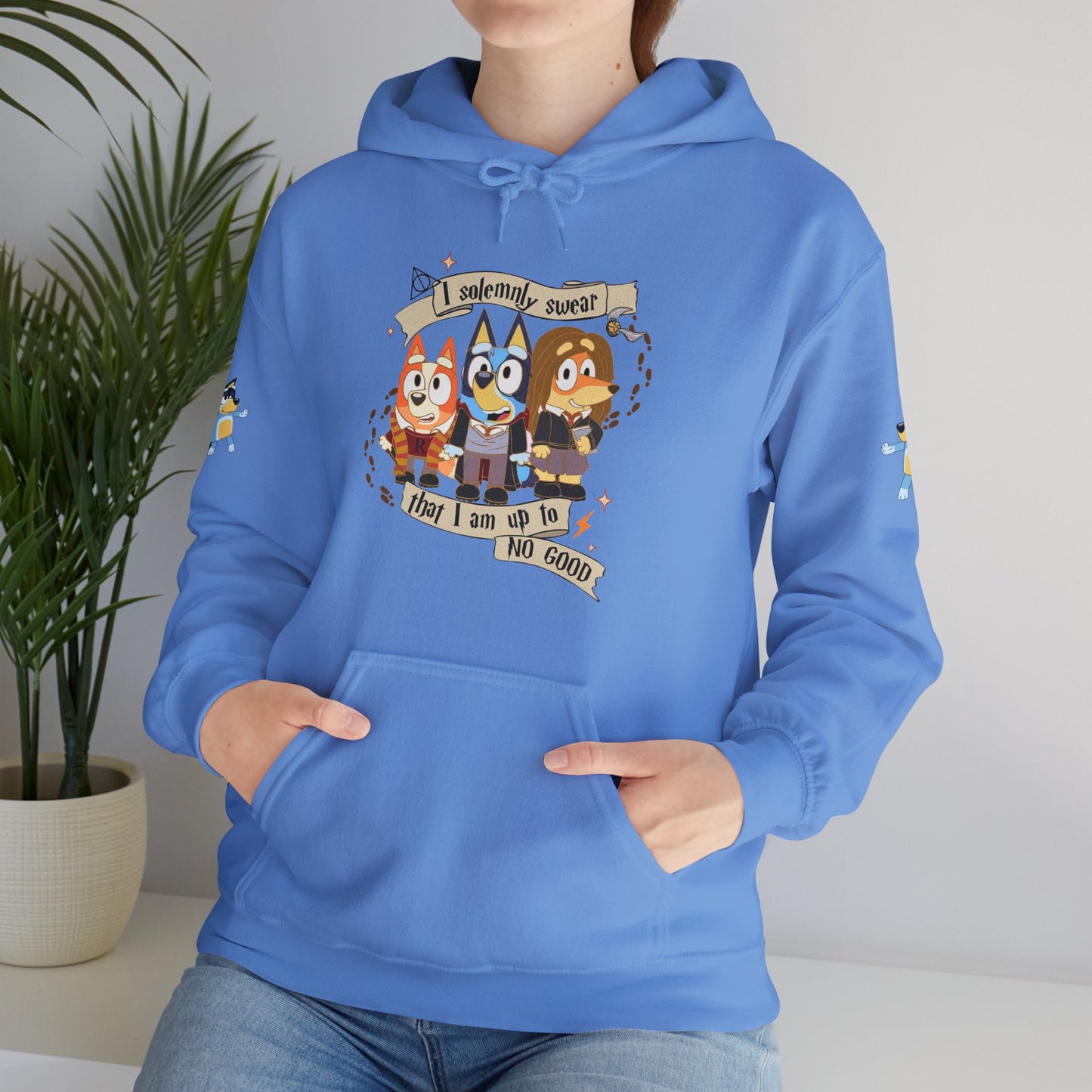 Princess Grace Bluey I Sincerely Sweet! Unisex Heavy Blend Hooded Sweatshirt for Fun Loving Fans