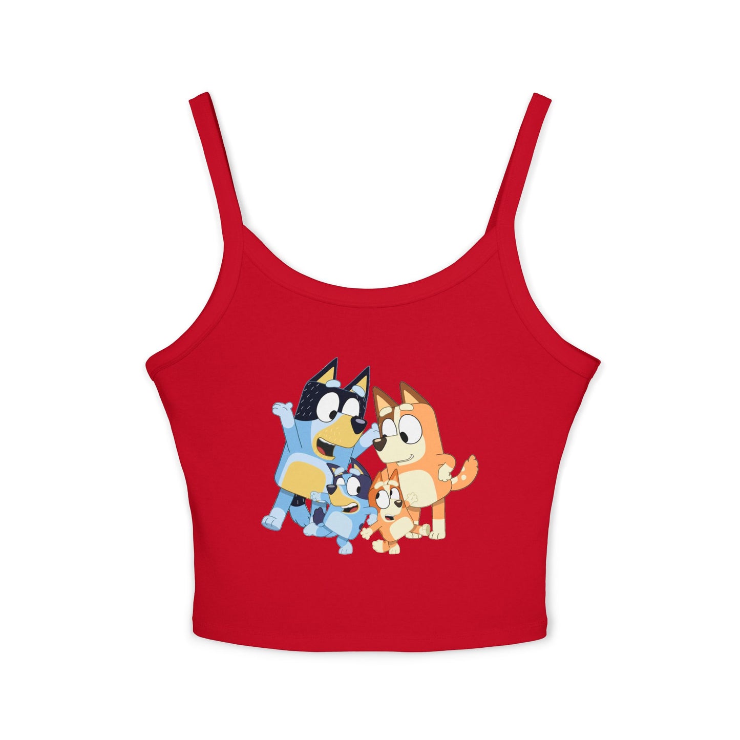 Princess Grace Bluey Cute Cartoon Women's Spaghetti Strap Tank Top