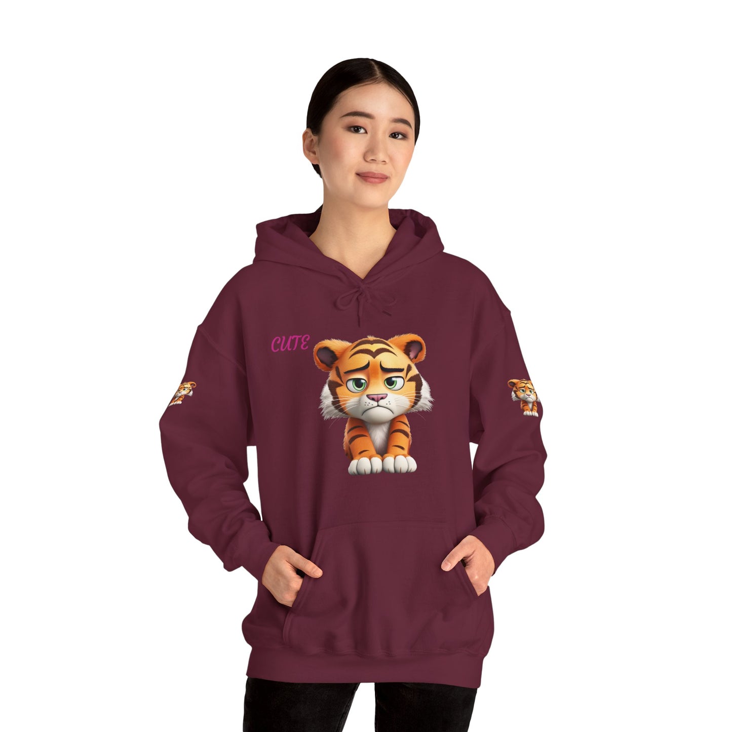 Princess Grace Cute Tiger Graphic Unisex Hoodie