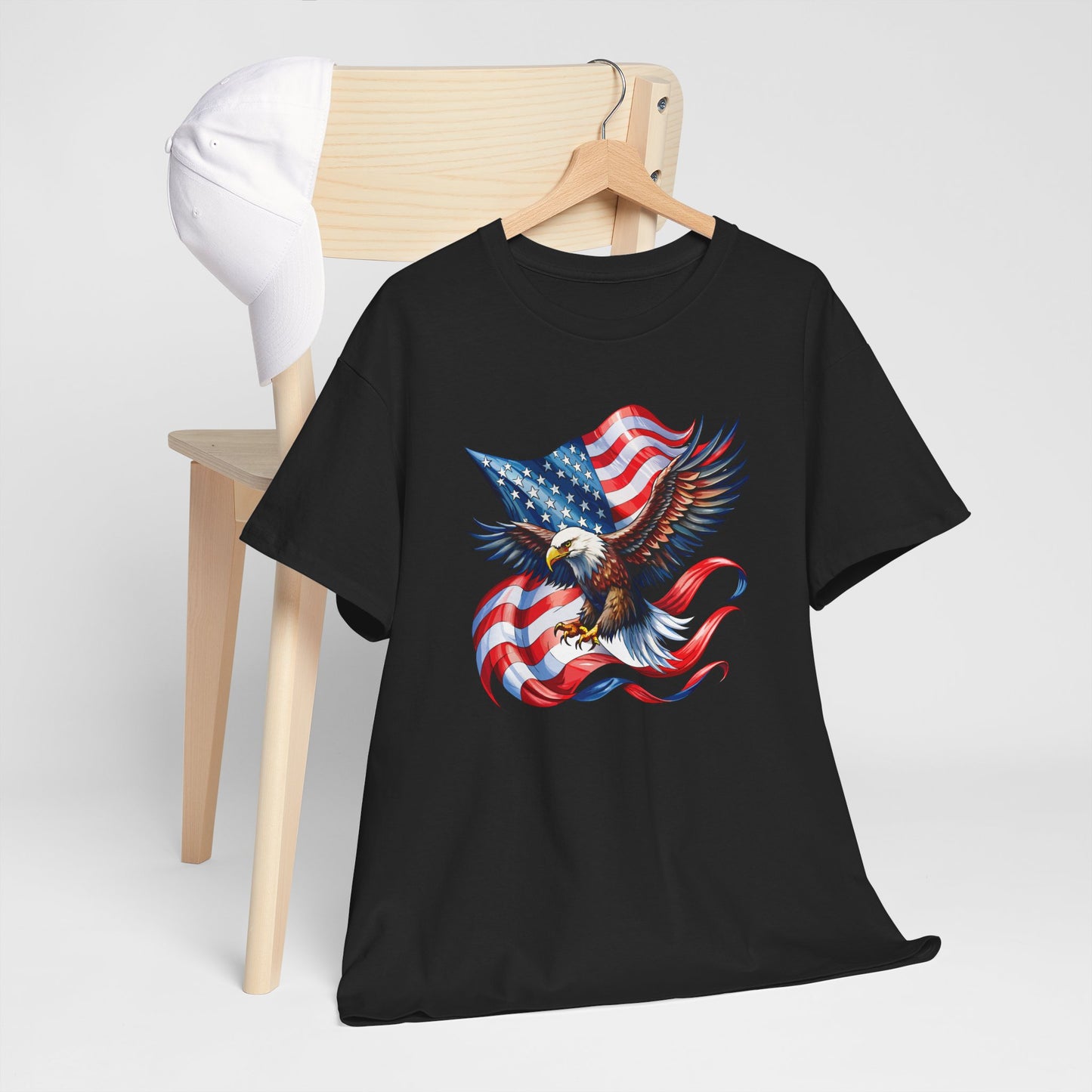 Princess Grace Patriotic Eagle Graphic Unisex Heavy Cotton Tee