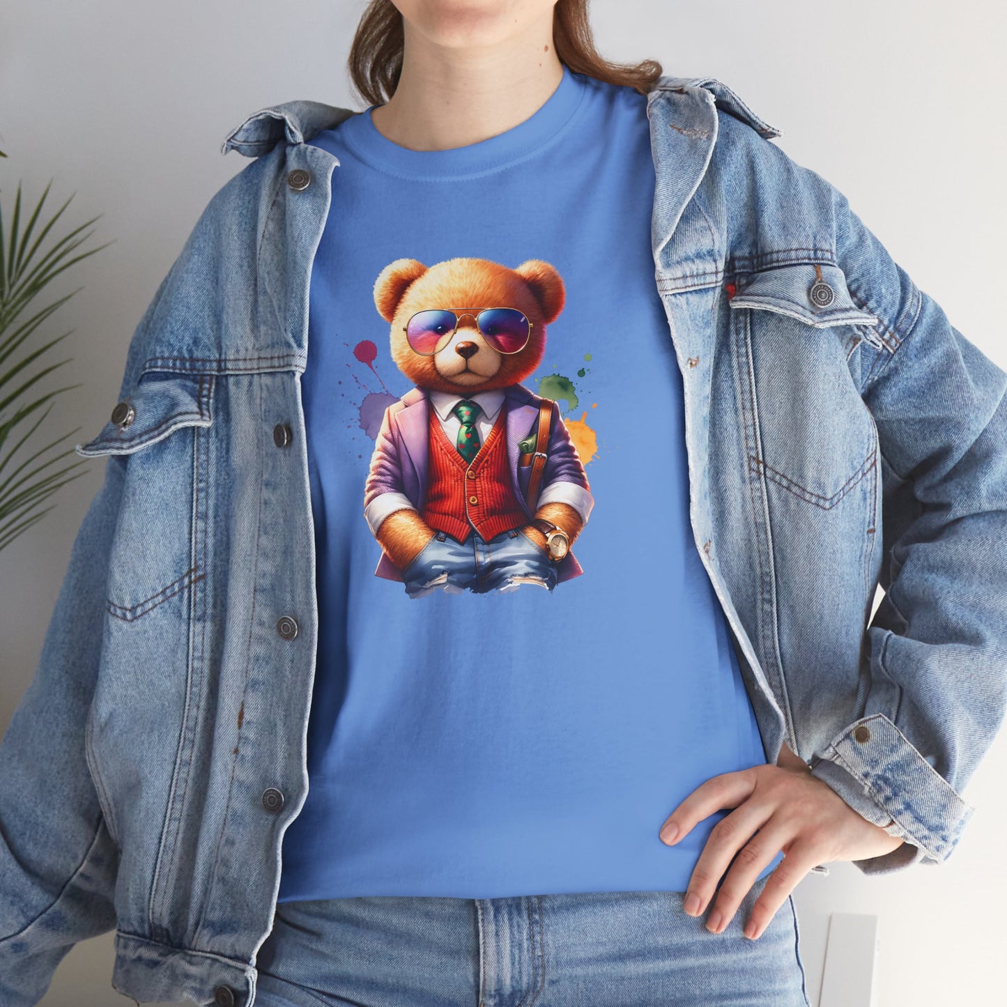 Princess Grace Trendy Teddy Bear Graphic Unisex Heavy Cotton Tee