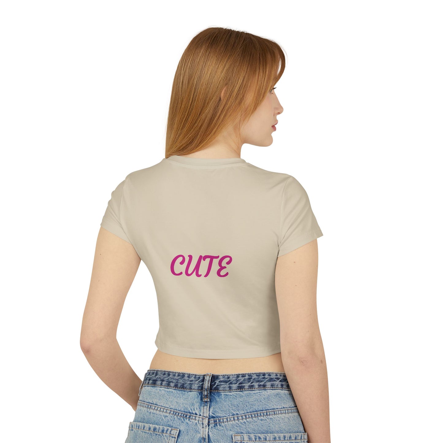 Princess Grace Cute Tiger Women's Baby Tee Playful and Stylish Top for Animal Lovers