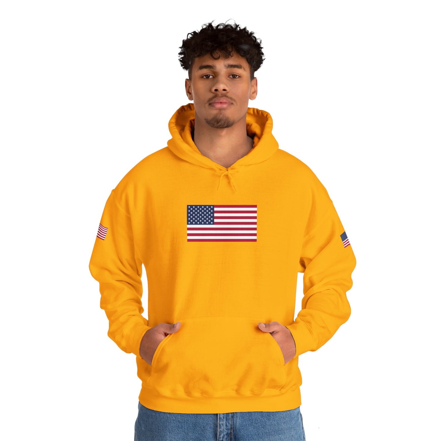 Princess Grace Patriotic American Flag Hoodie Unisex Heavy Blend Sweatshirt