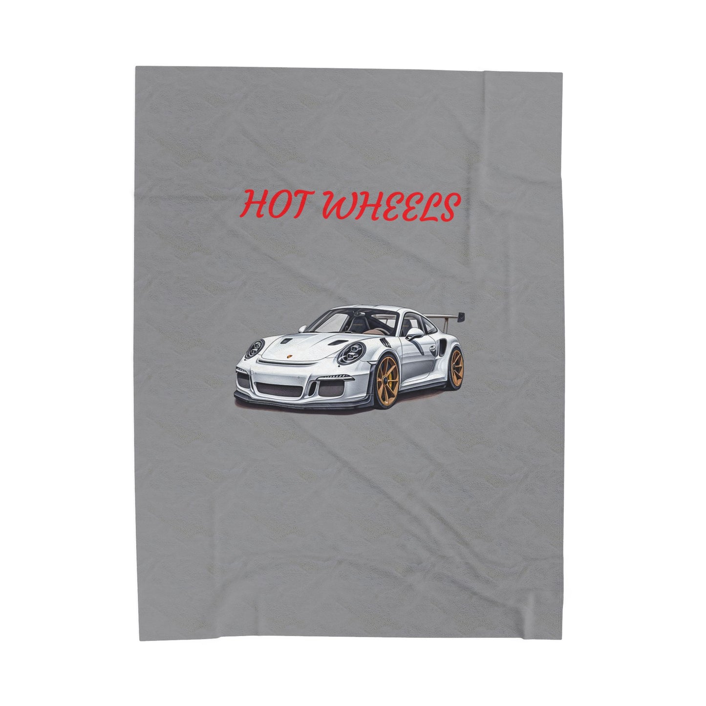 Princess Grace Hot Wheels Velveteen Plush Blanket Cozy Car Lovers Gift