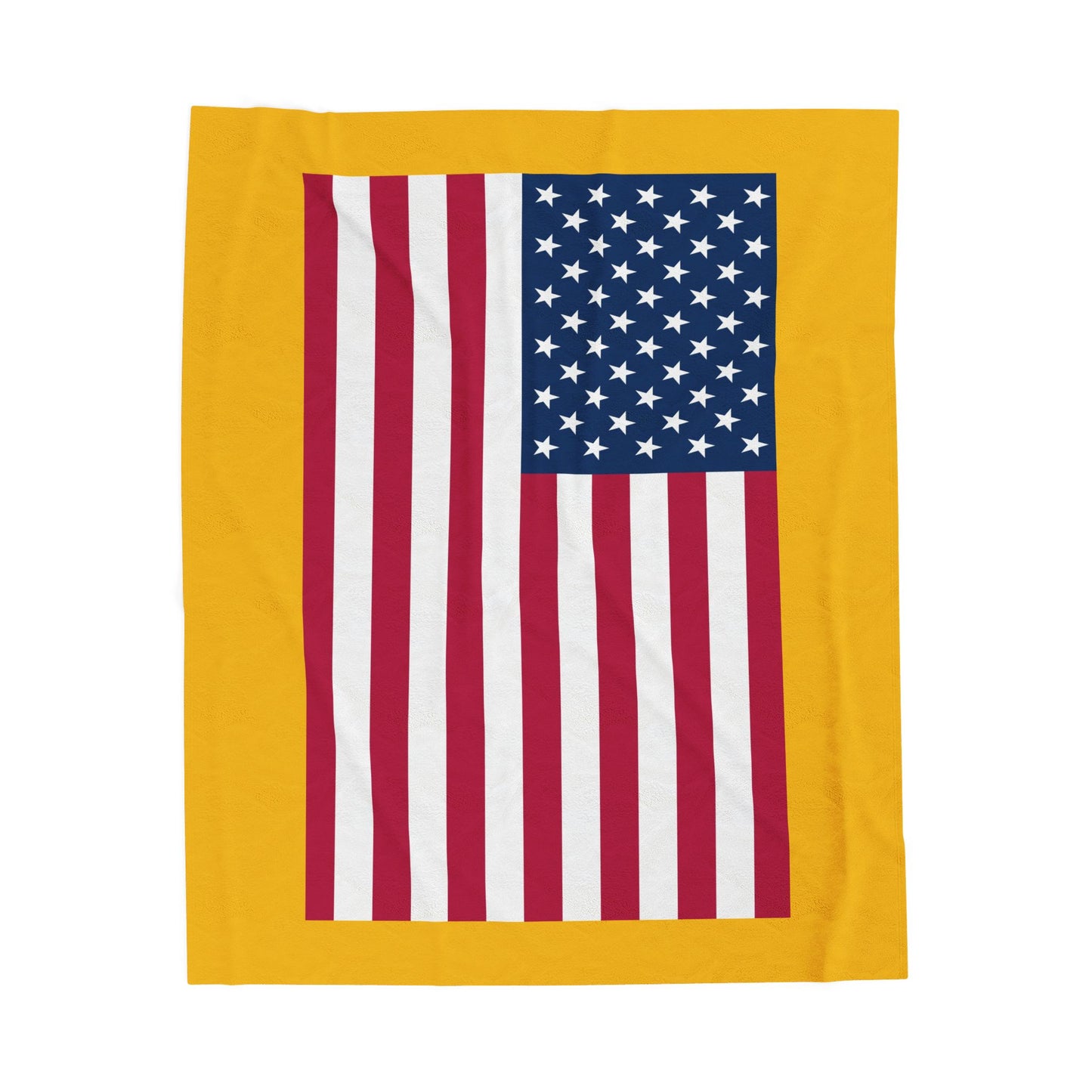 Princess Grace Patriotic Velveteen Plush Blanket Cozy USA Flag Design