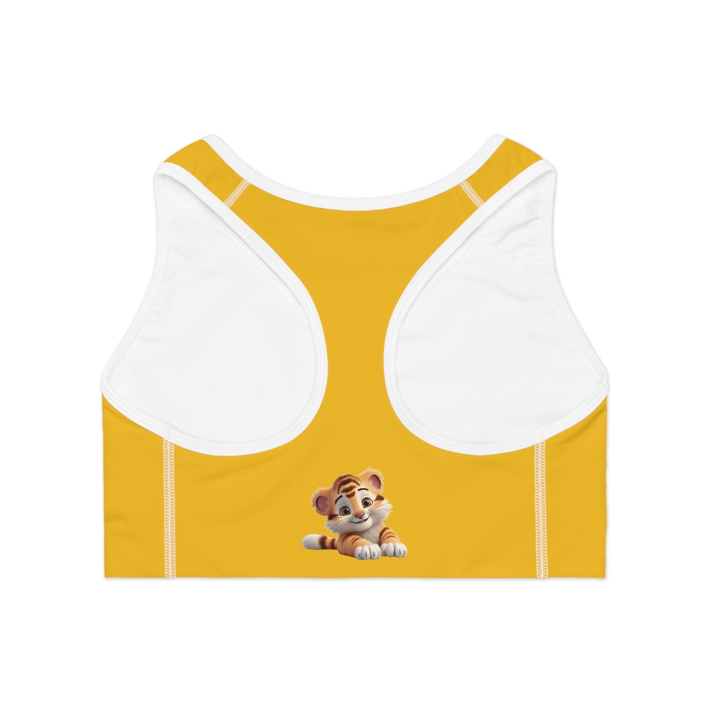Princess Grace Cute Tiger Sports Bra Fun Workout Gear