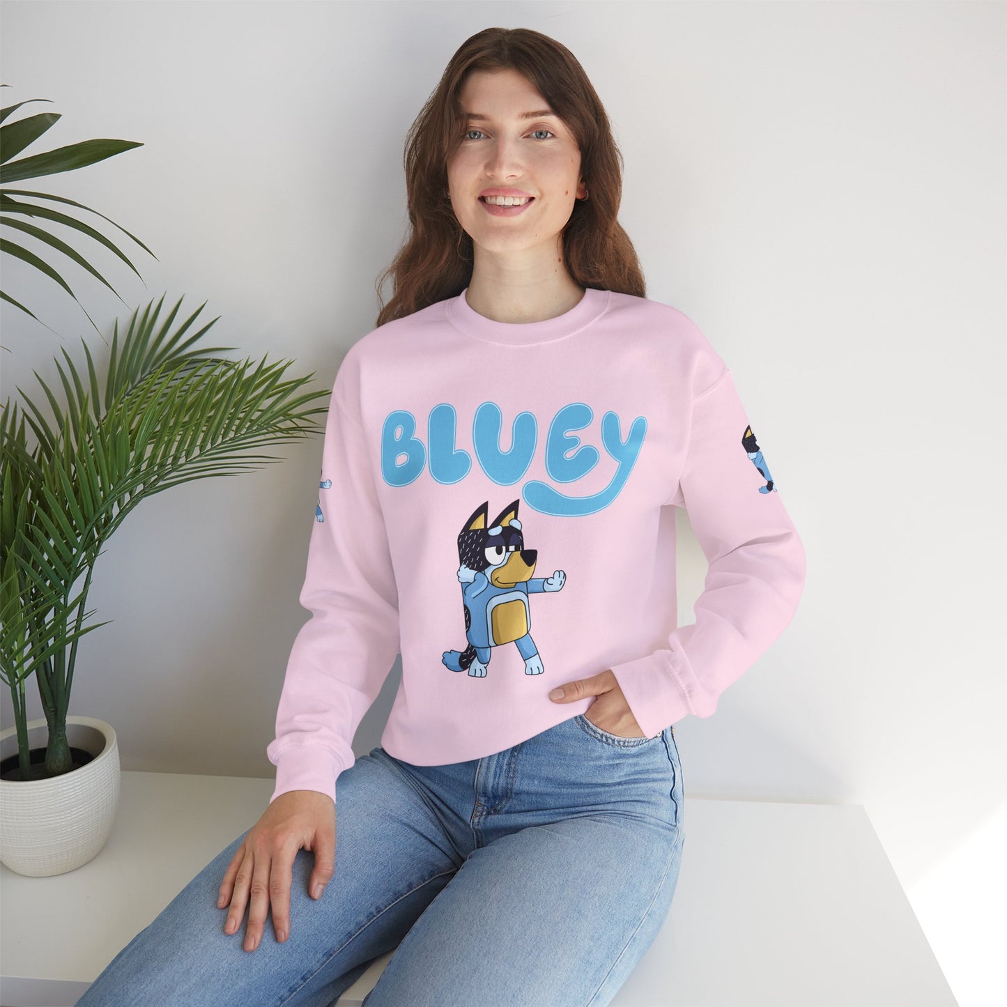 Princess Grace Bluey Character Unisex Crewneck Sweatshirt Cozy and Fun