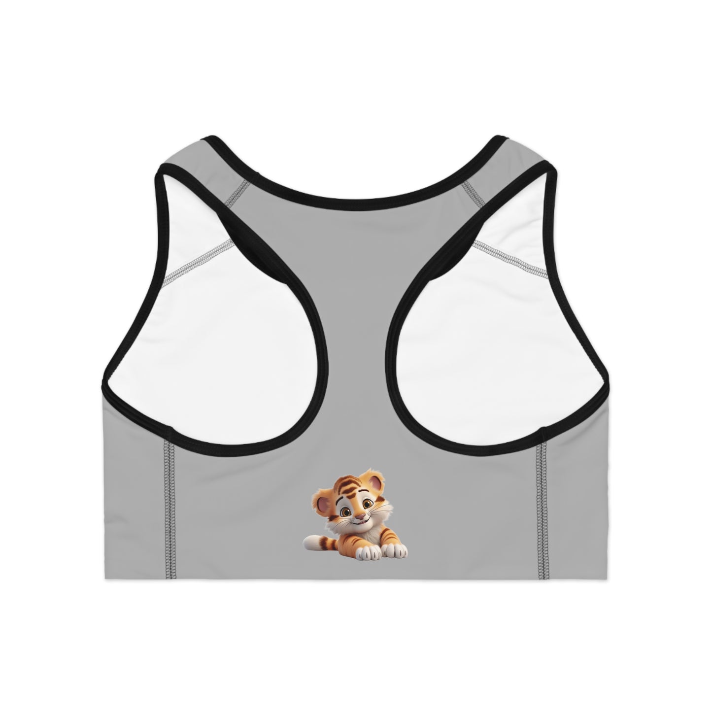 Princess Grace Cute Tiger Sports Bra for Active Comfort