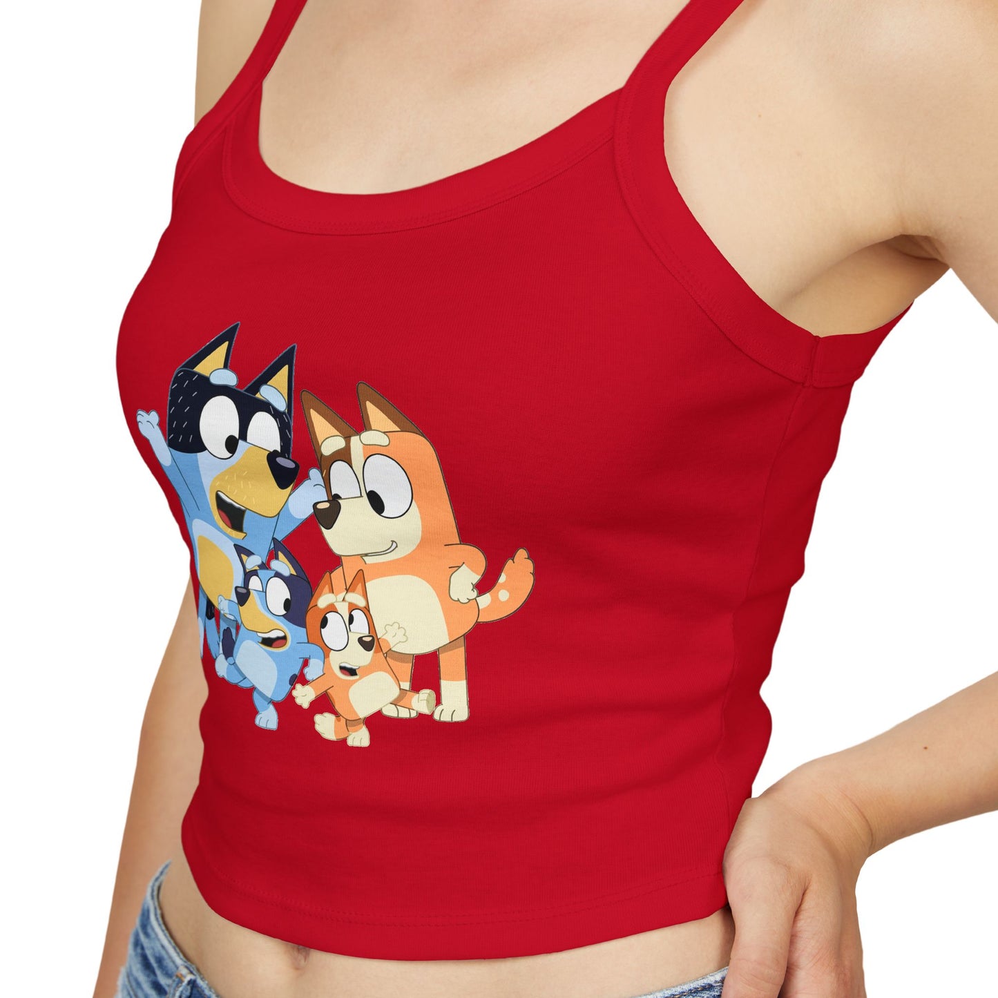 Princess Grace Bluey Cute Cartoon Women's Spaghetti Strap Tank Top