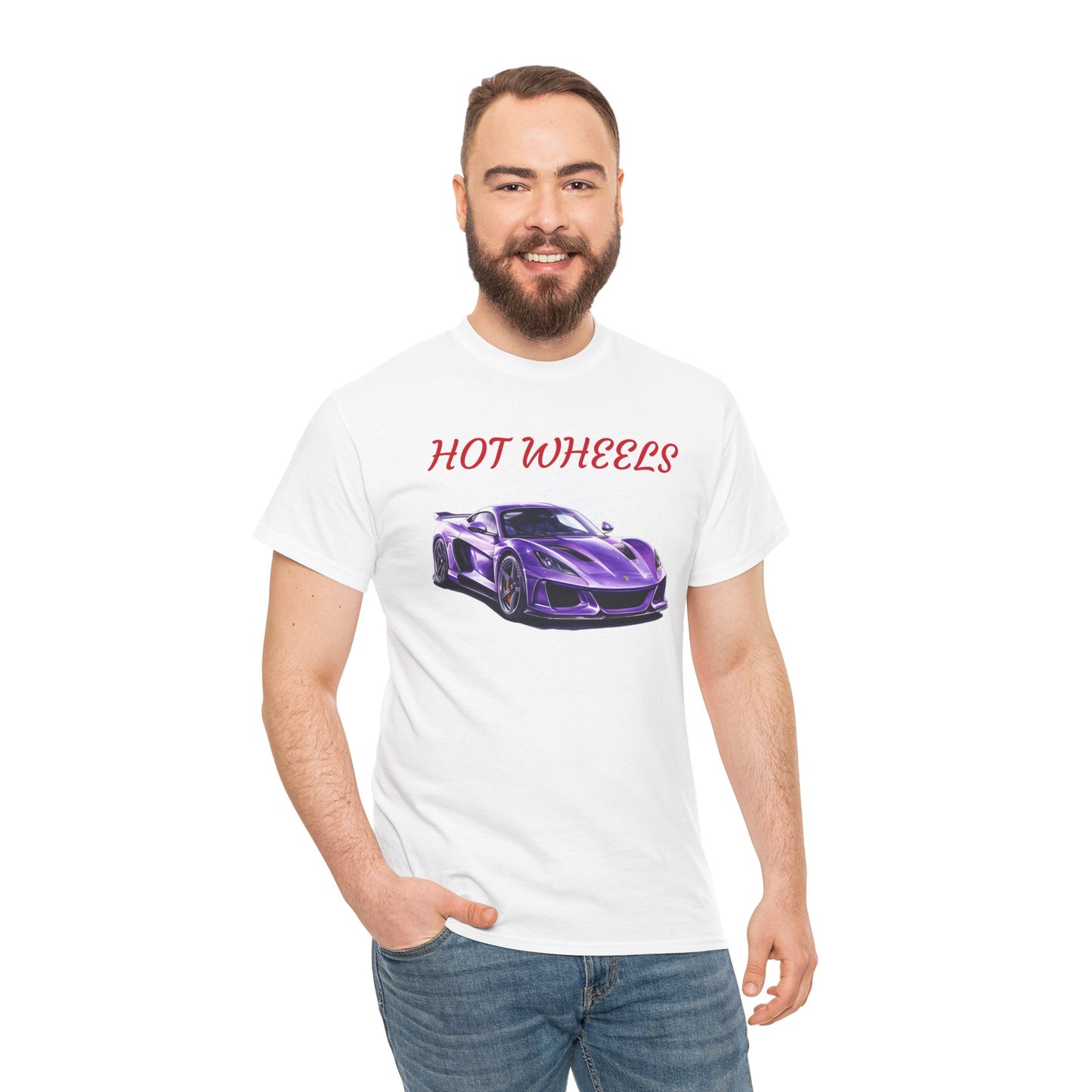 Princess Grace Hot Wheels Graphic Unisex Heavy Cotton Tee Perfect for Car Enthusiasts