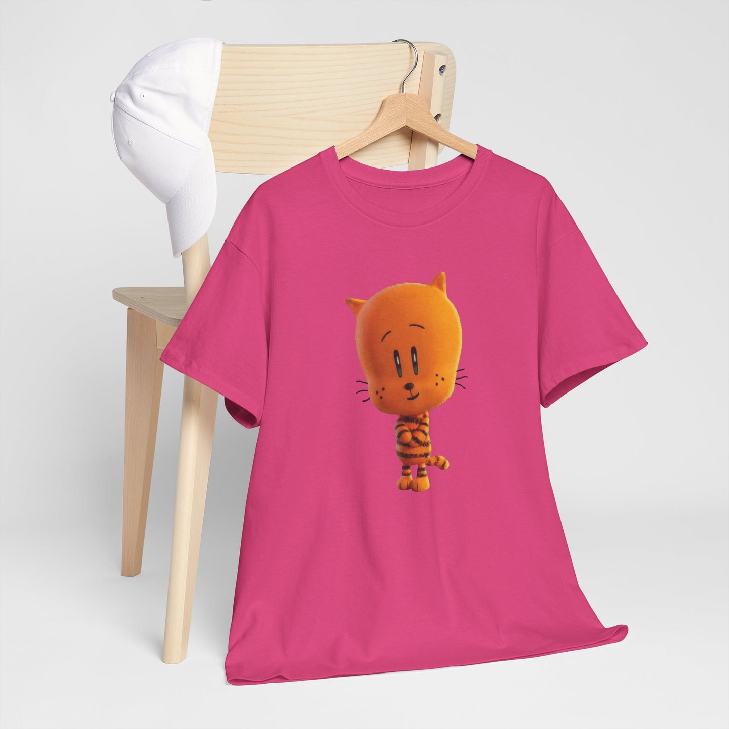 Princess Grace Funny Cartoon Cat Unisex Heavy Cotton Tee