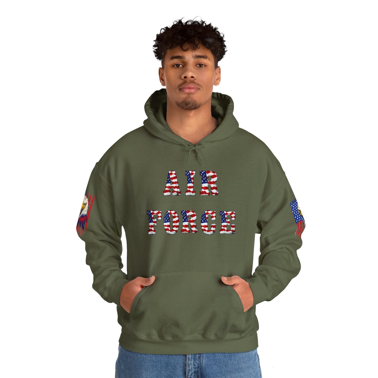 Princess Grace Unisex Air Force Hoodie with Eagle Design