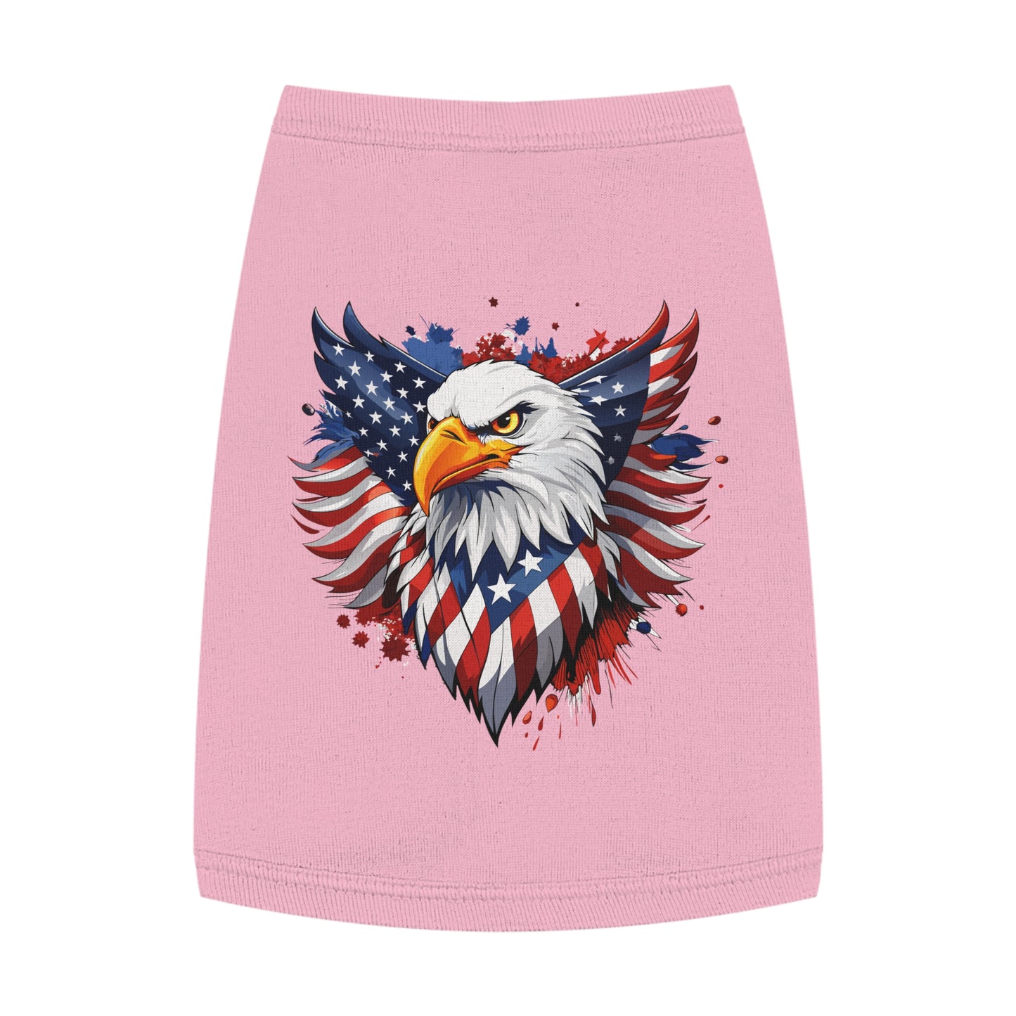 Princess Grace Patriotic Eagle Pet Tank Top USA Flag Design for Holidays & Celebrations