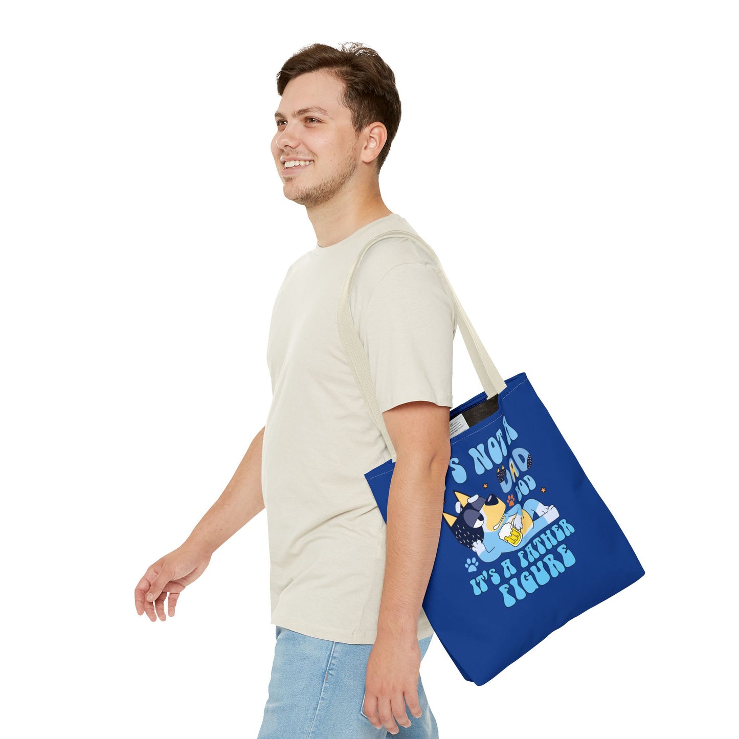 Princess Grace Funny Father Figure Tote Bag Perfect Gift for Dads