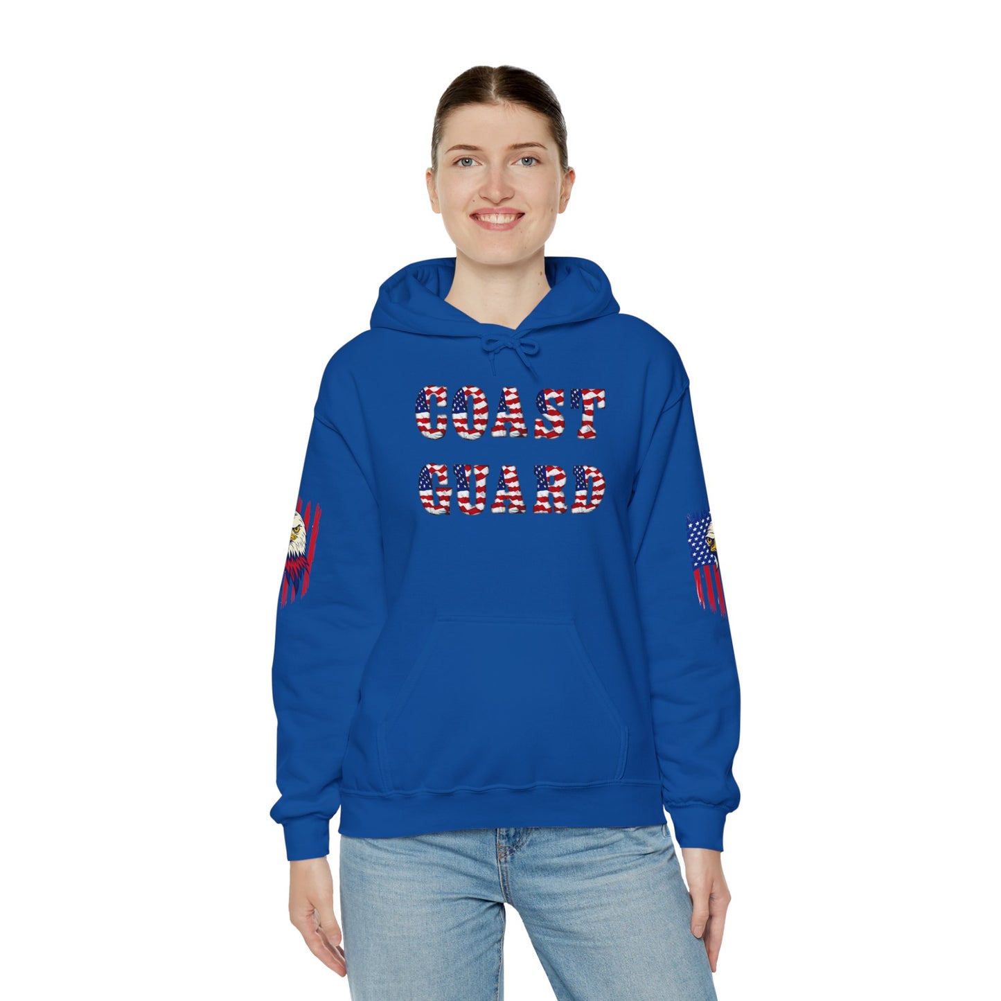 Princess Grace Patriotic Coast Guard Sweatshirt Unisex Heavy Blend Hoodie