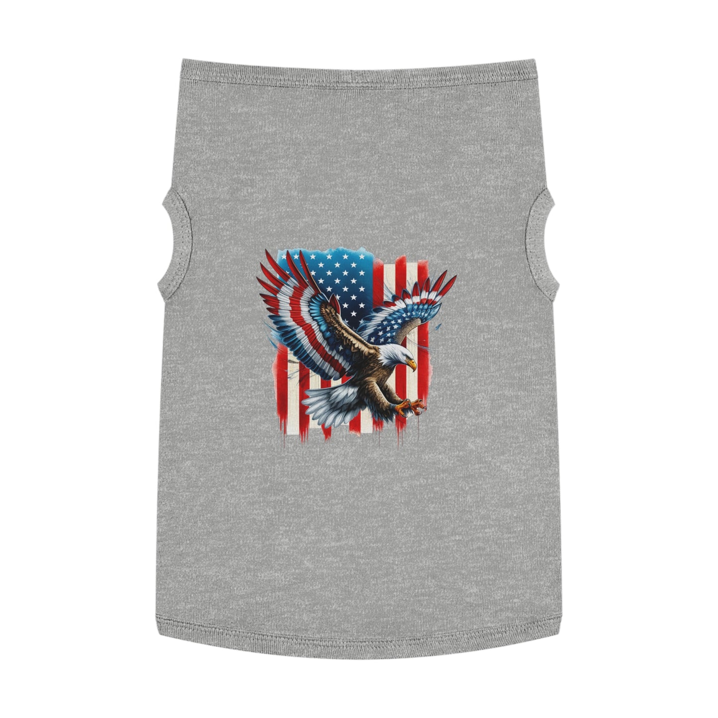 Princess Grace Patriotic Eagle Pet Tank Top Perfect for Celebrating Independence Day or Outdoor Adventures