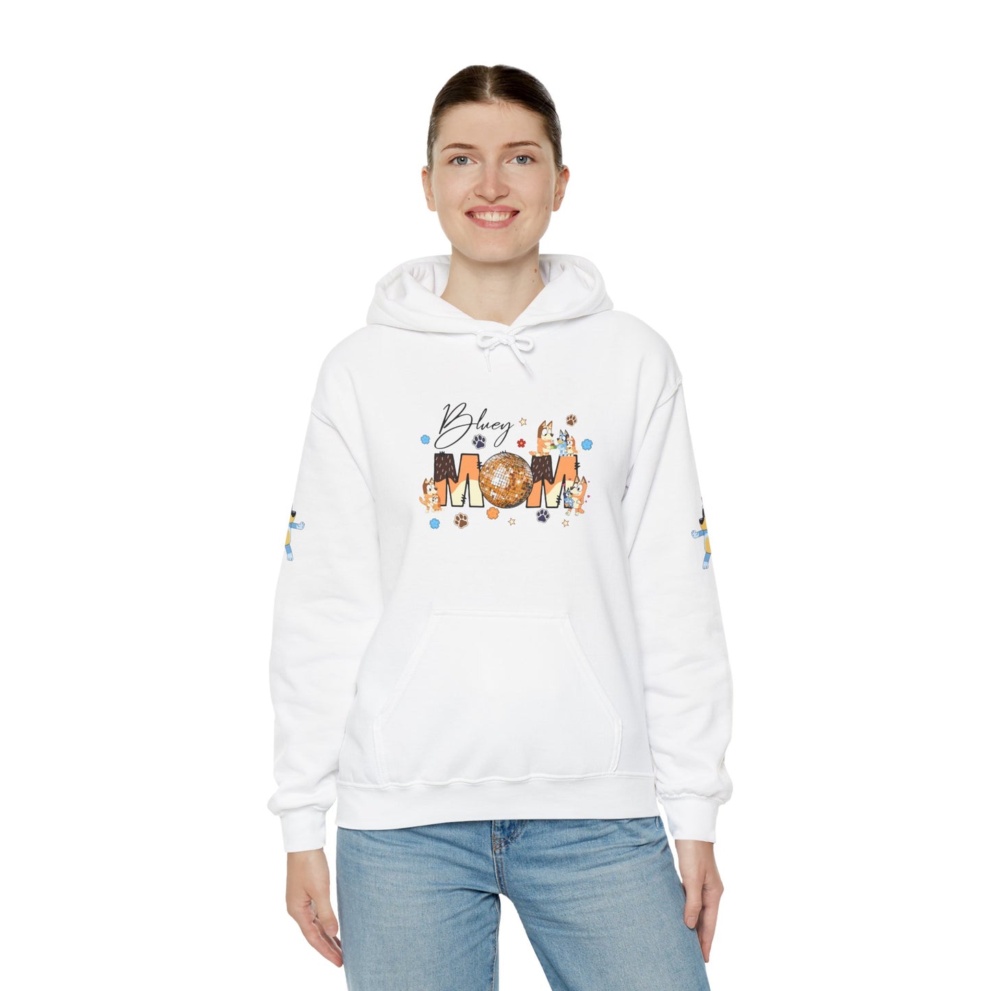 Princess Grace Bluey Blissful Mom Unisex Heavy Blend Hoodie Celebrate Motherhood with Style