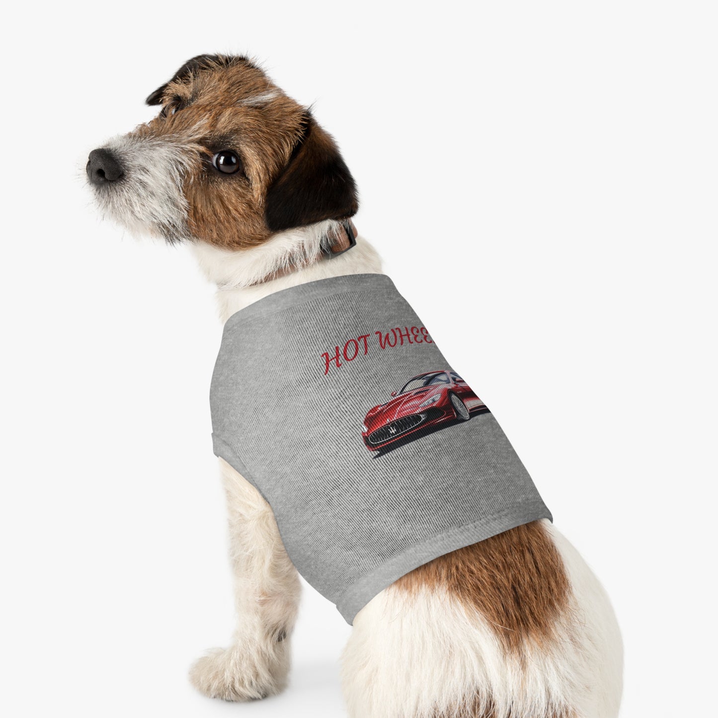Princess Grace Trendy Hot Wheels Pet Tank Top for Car Enthusiast Dogs