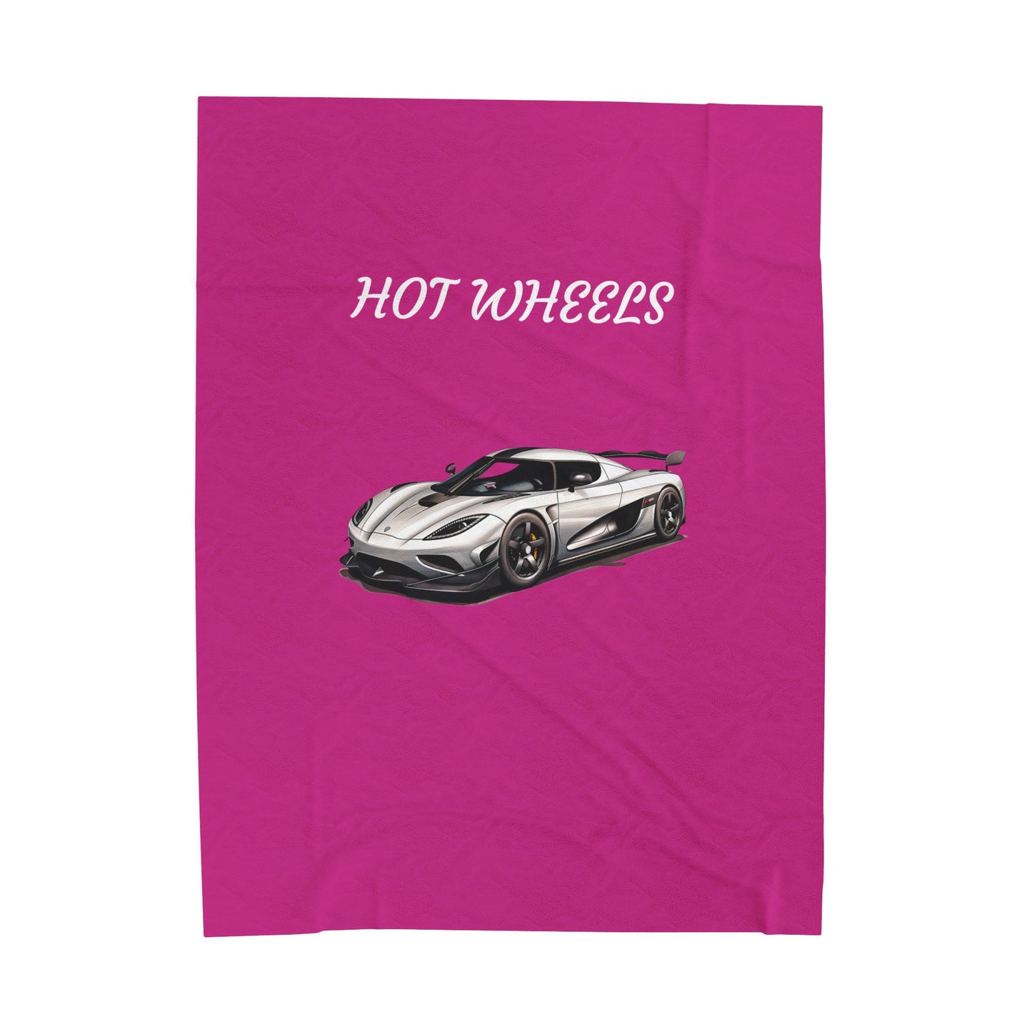Princess Grace Hot Wheels Velveteen Plush Blanket Cozy & Vibrant Car themed Throw for Kids